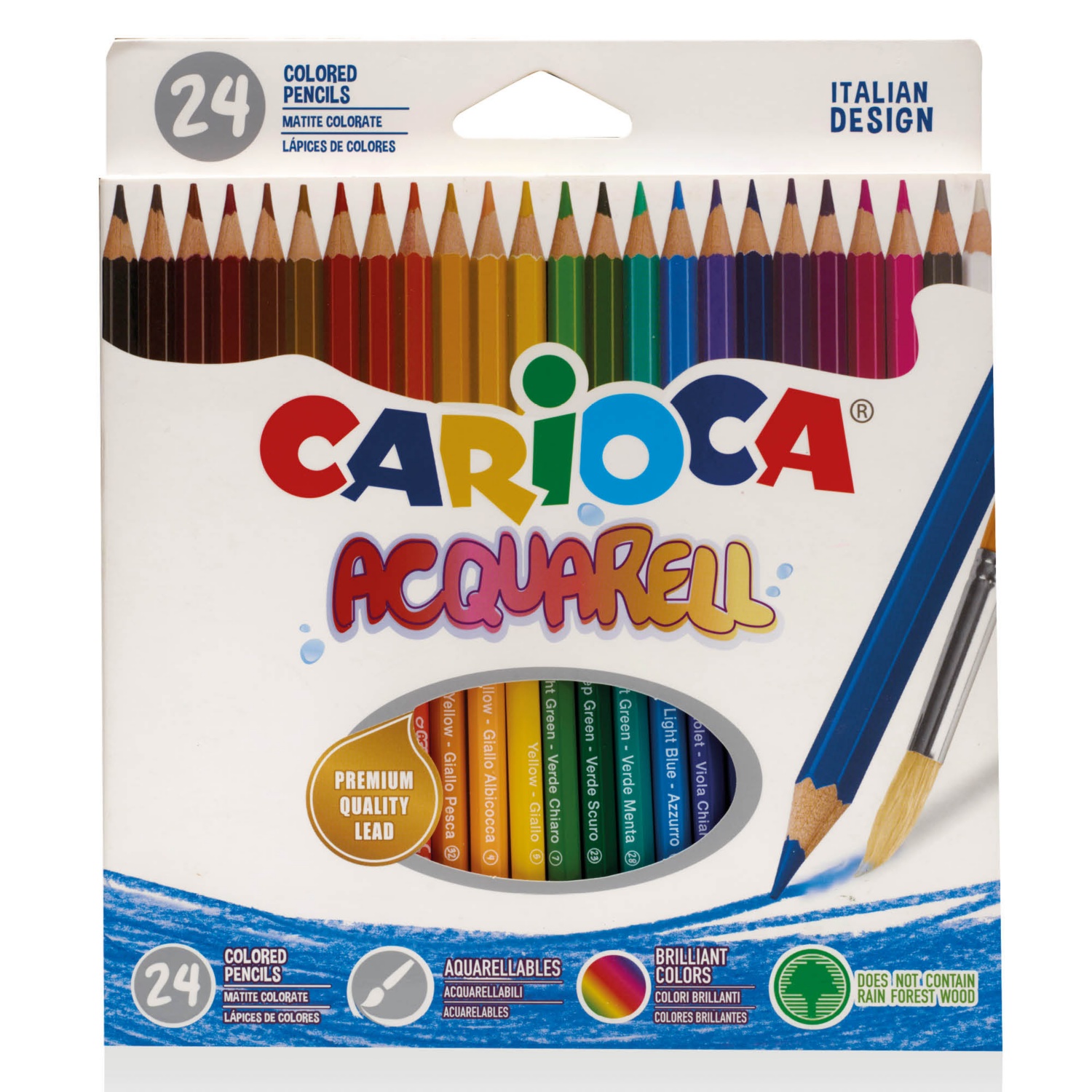 CARIOCA Akvarell színesceruza-készlet, 24 darabos