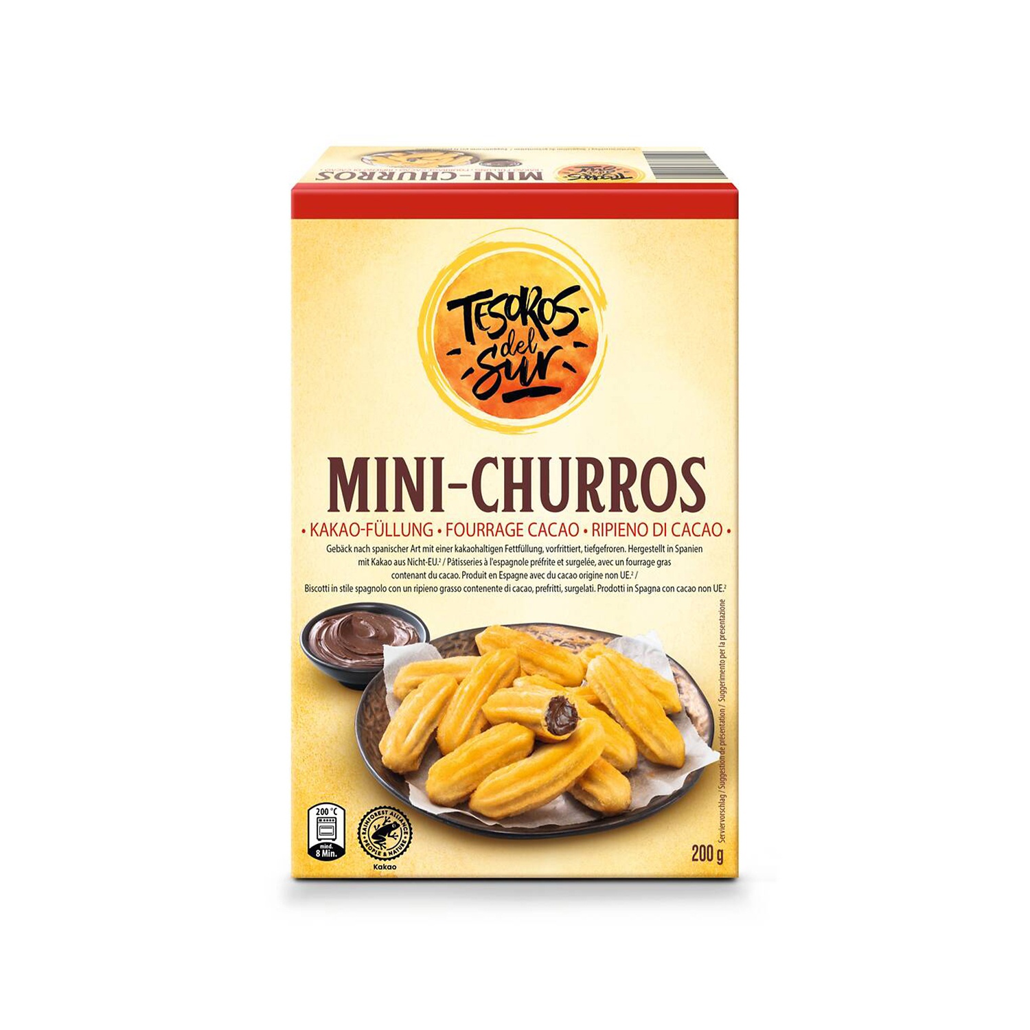 TESOROS DEL SUR Mini Churros con ripieno al cacao