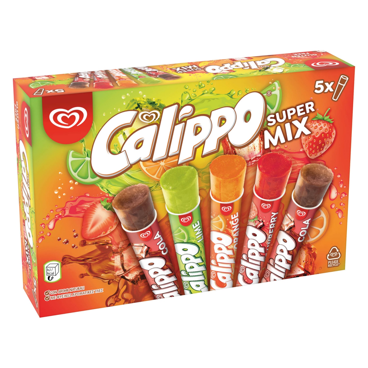 CALIPPO Calippo Super Mix jégkrém, 5 x 105 ml