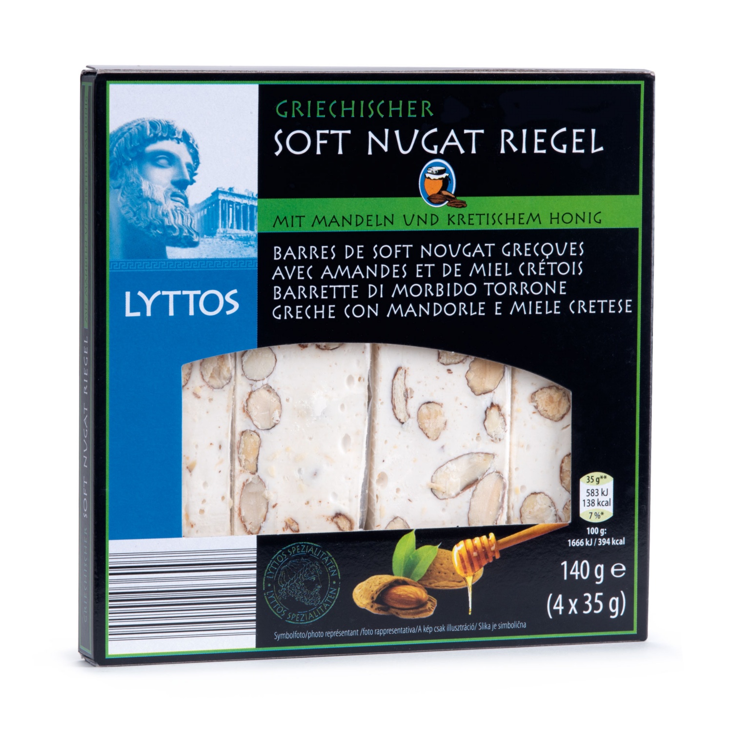 LYTTOS Soft-Nugat-Riegel, Mandel