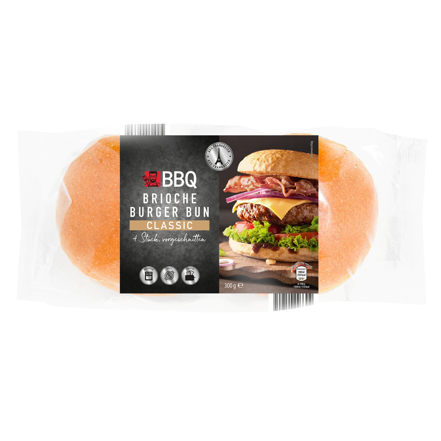 BBQ BriocheBurgerBuns 300 g ALDI SÜD