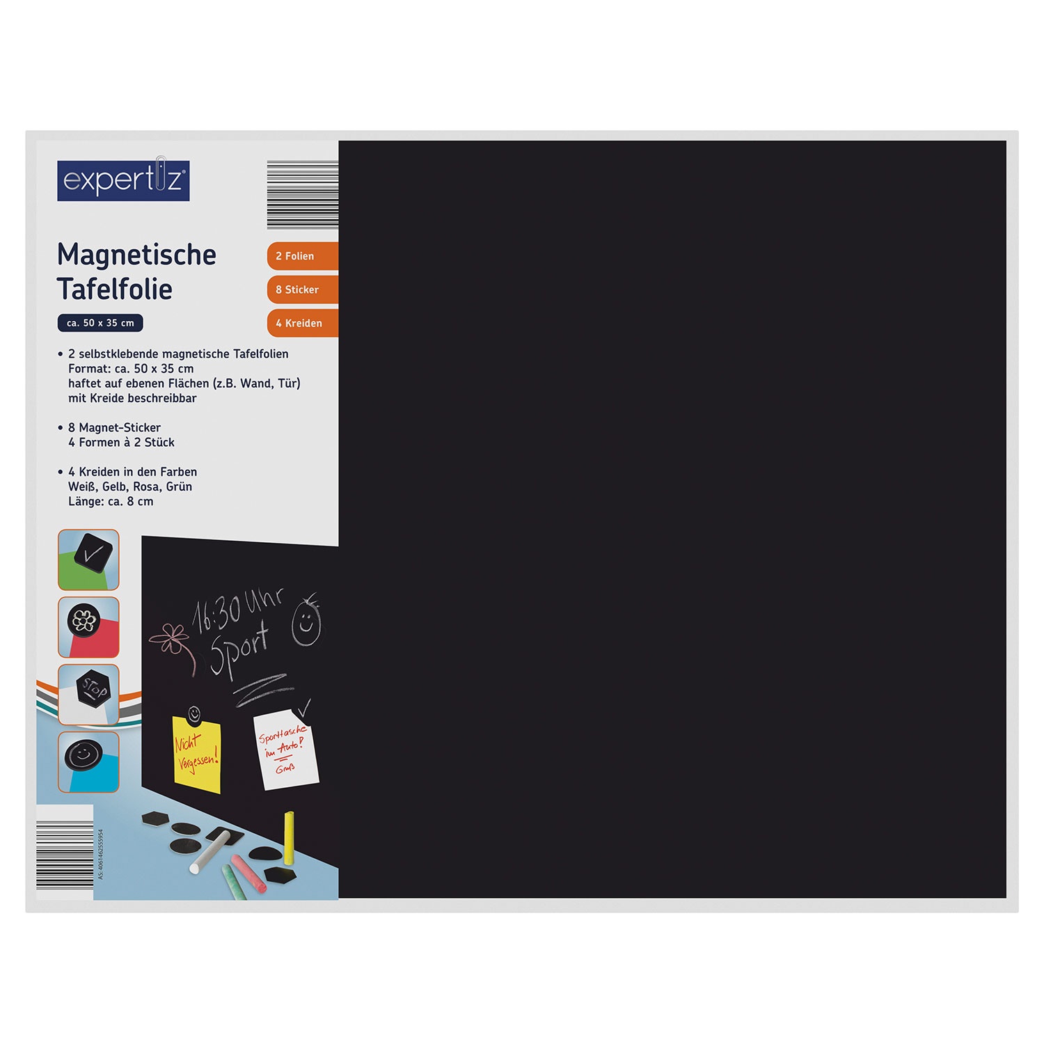 EXPERTIZ® Magnetische Tafelfolien, 2er-Set
