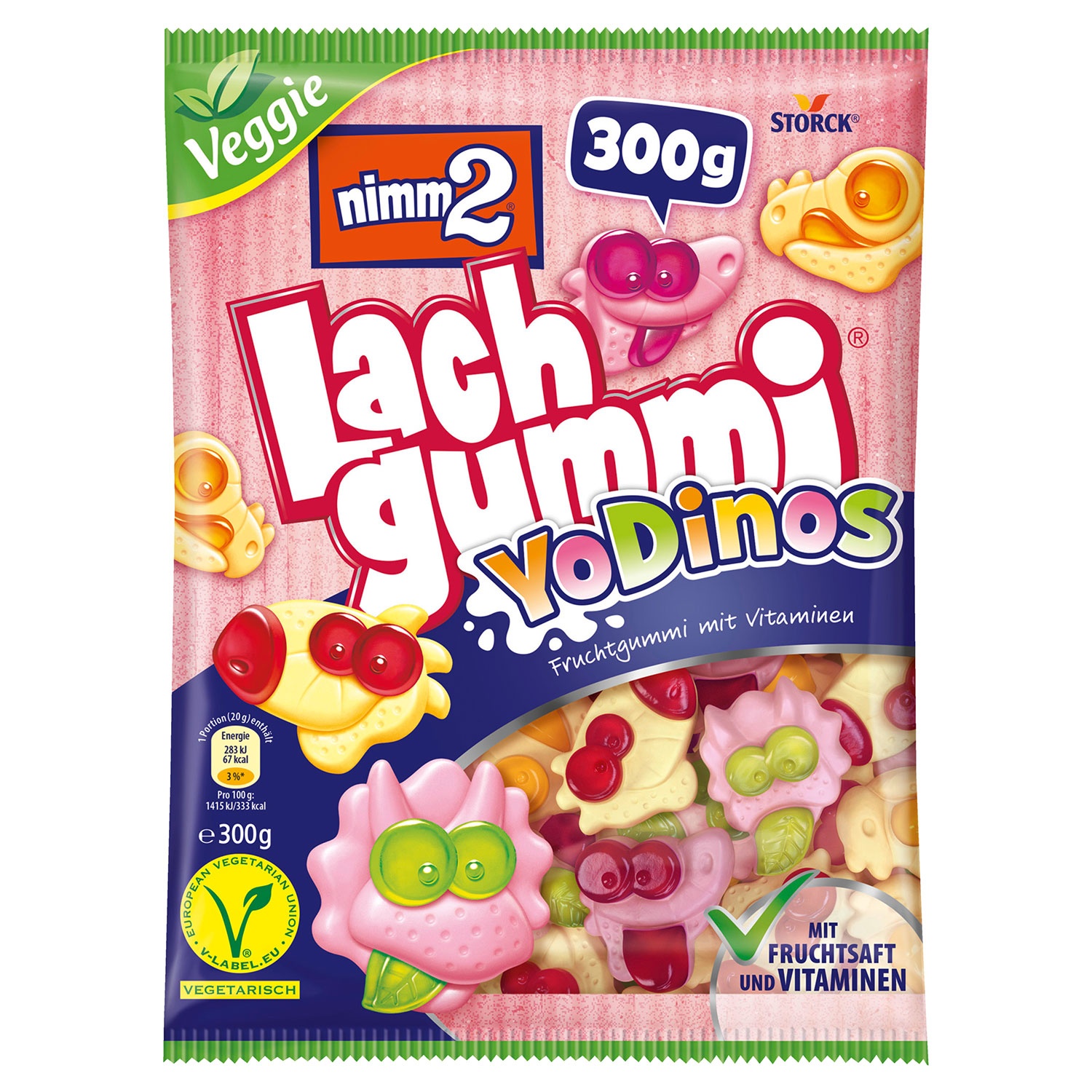 NIMM2® Lachgummi Veggie 300 g