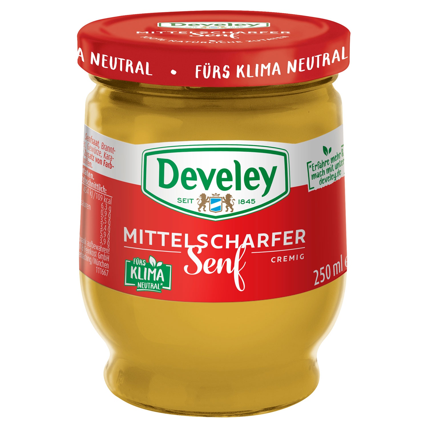 DEVELEY Mittelscharfer Senf 250 ml