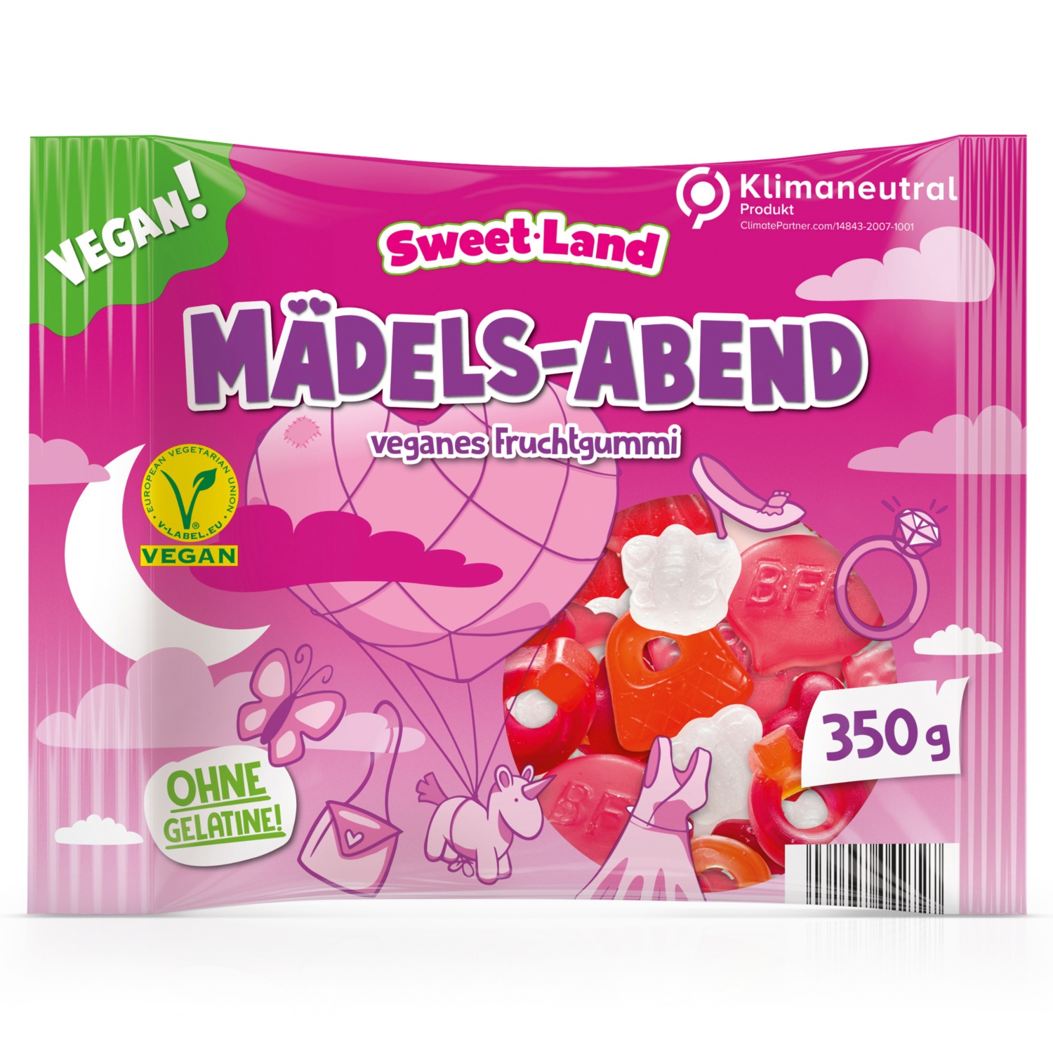 SWEET LAND Vegetarischer Fruchtgummi, Mädelsabend