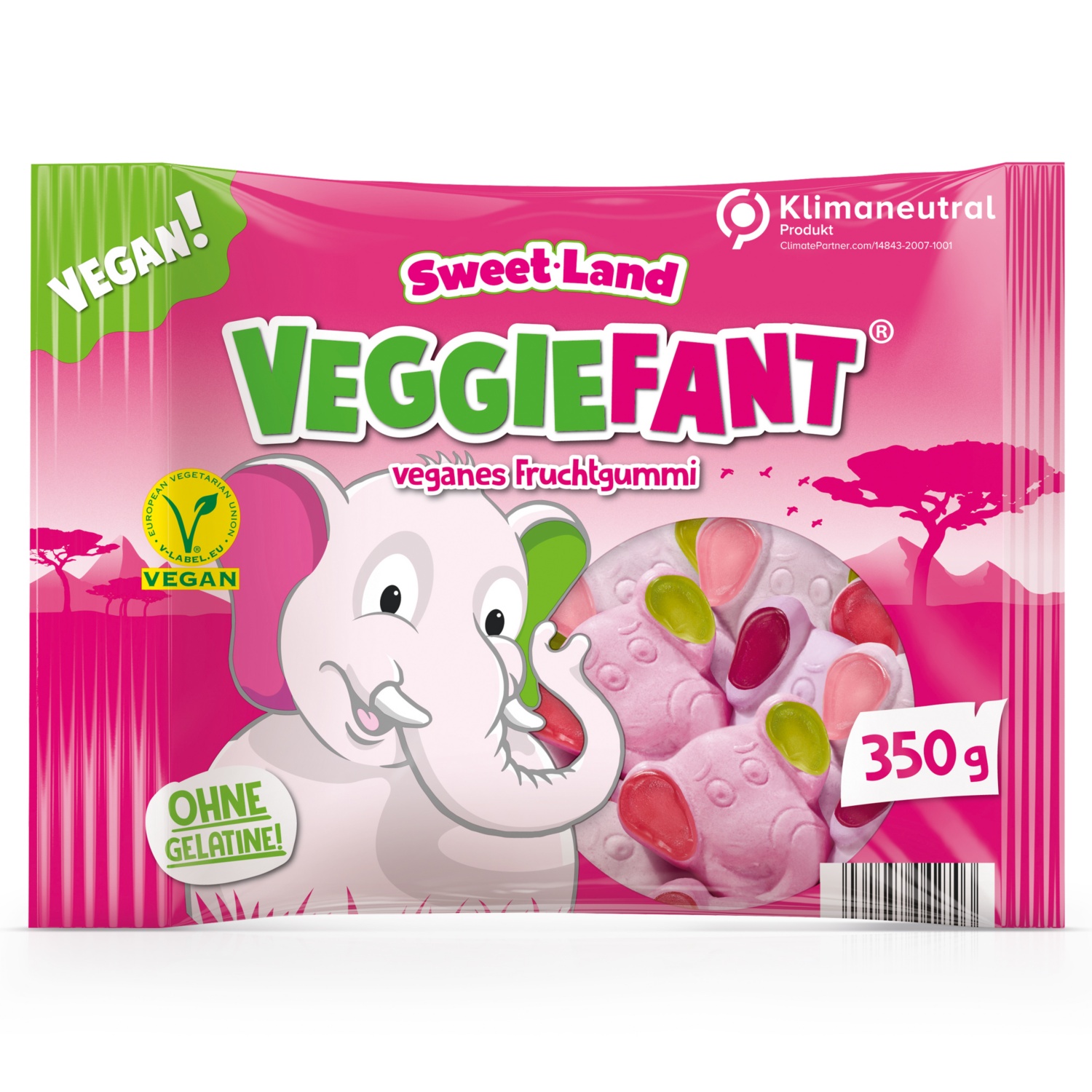 SWEET LAND Vegetarischer Fruchtgummi, Elefant