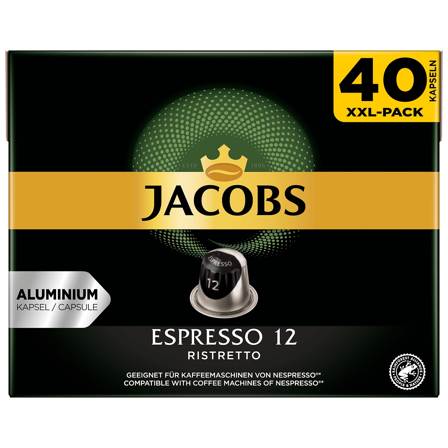 JACOBS Kaffeekapseln, Espresso Ristretto