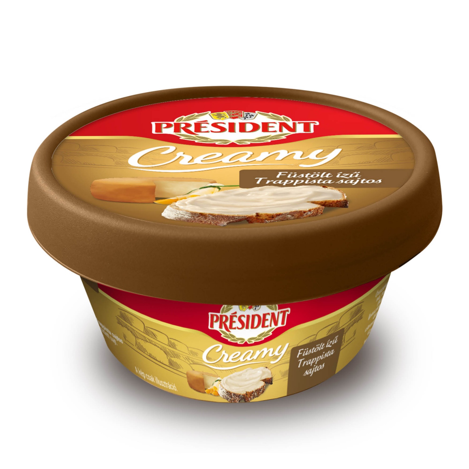 PRÉSIDENT Creamy, 125 g, füstölt