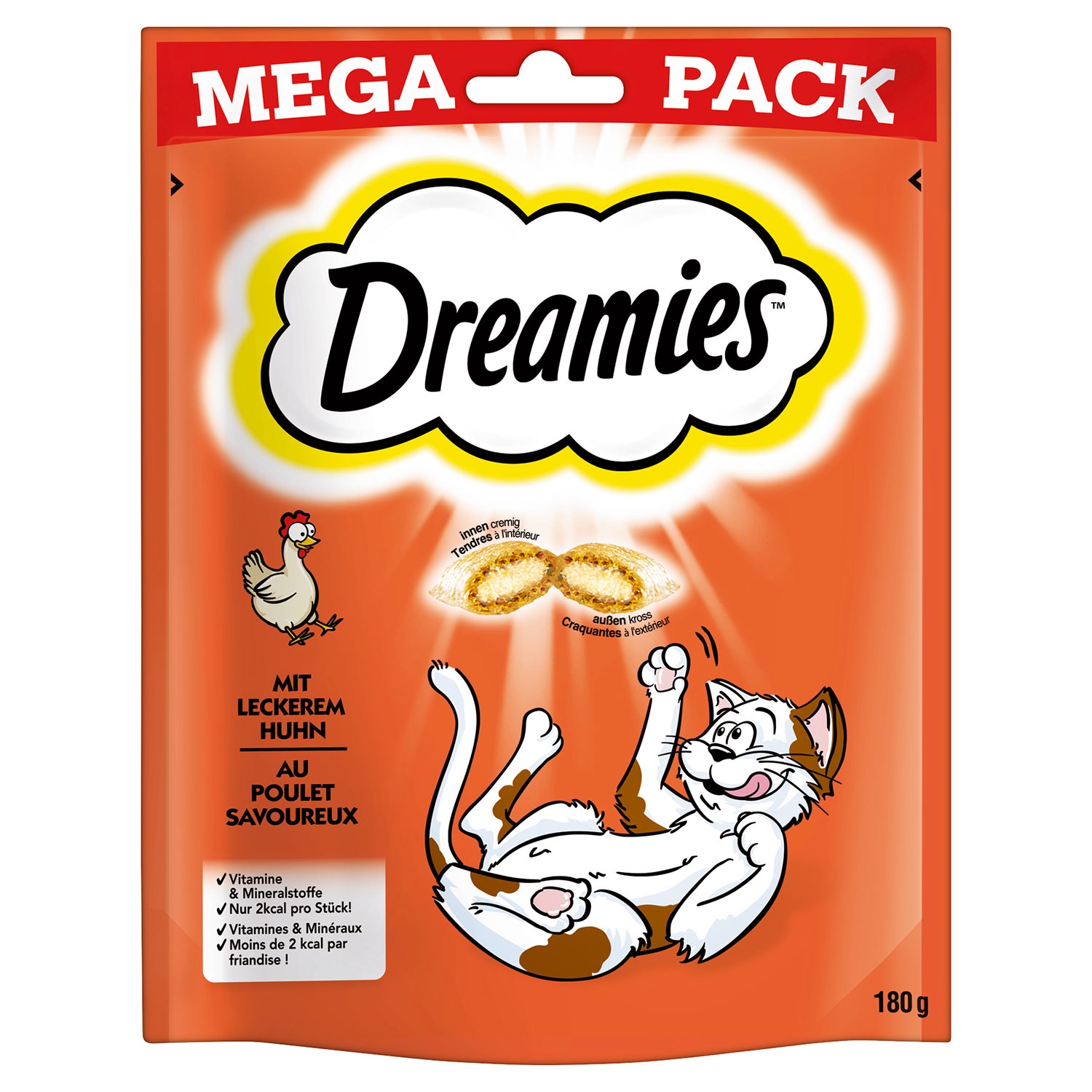WHISKAS®/ DREAMIES™  Katzensnacks oder -nassfutter 180 g
