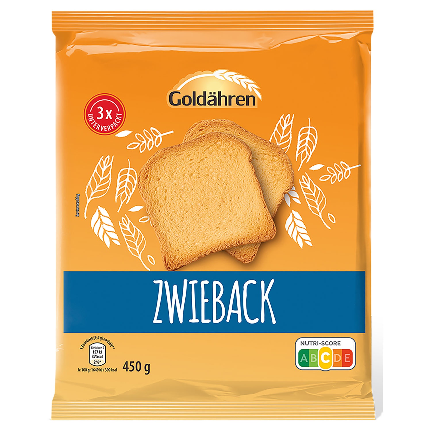GOLDÄHREN Zwieback 450 g ALDI SÜD