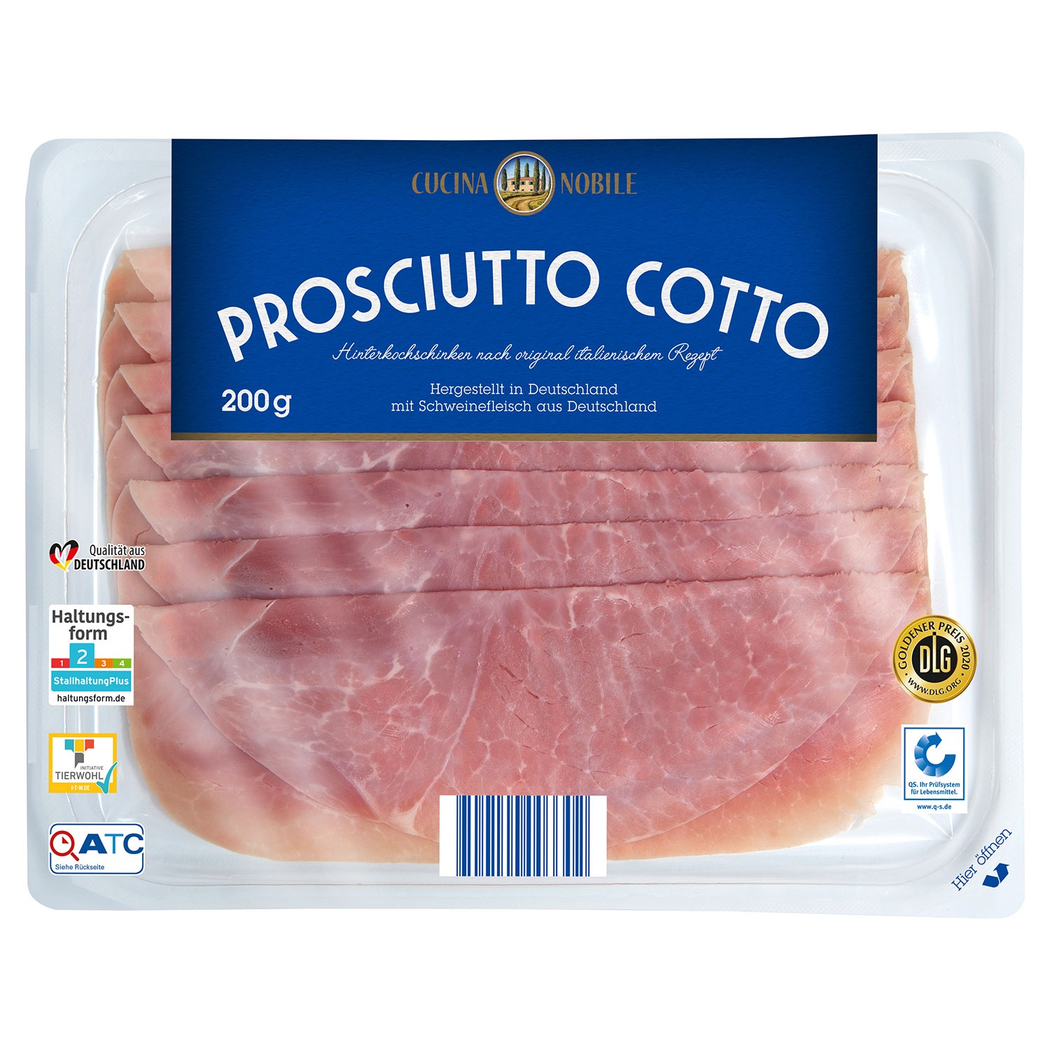 CUCINA NOBILE Prosciutto Cotto 200 g