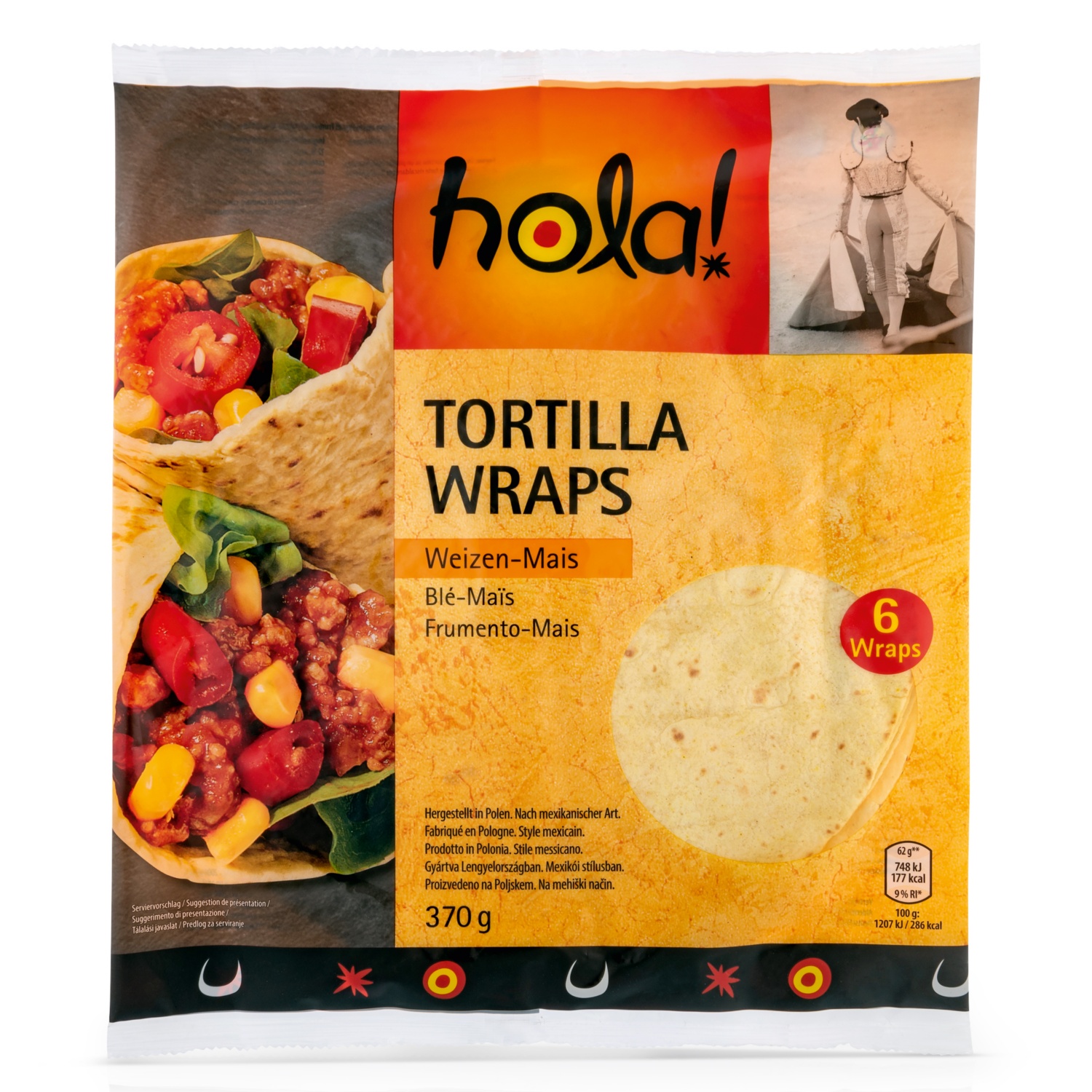 HOLA! Tortilla Wraps Mexico, Mais