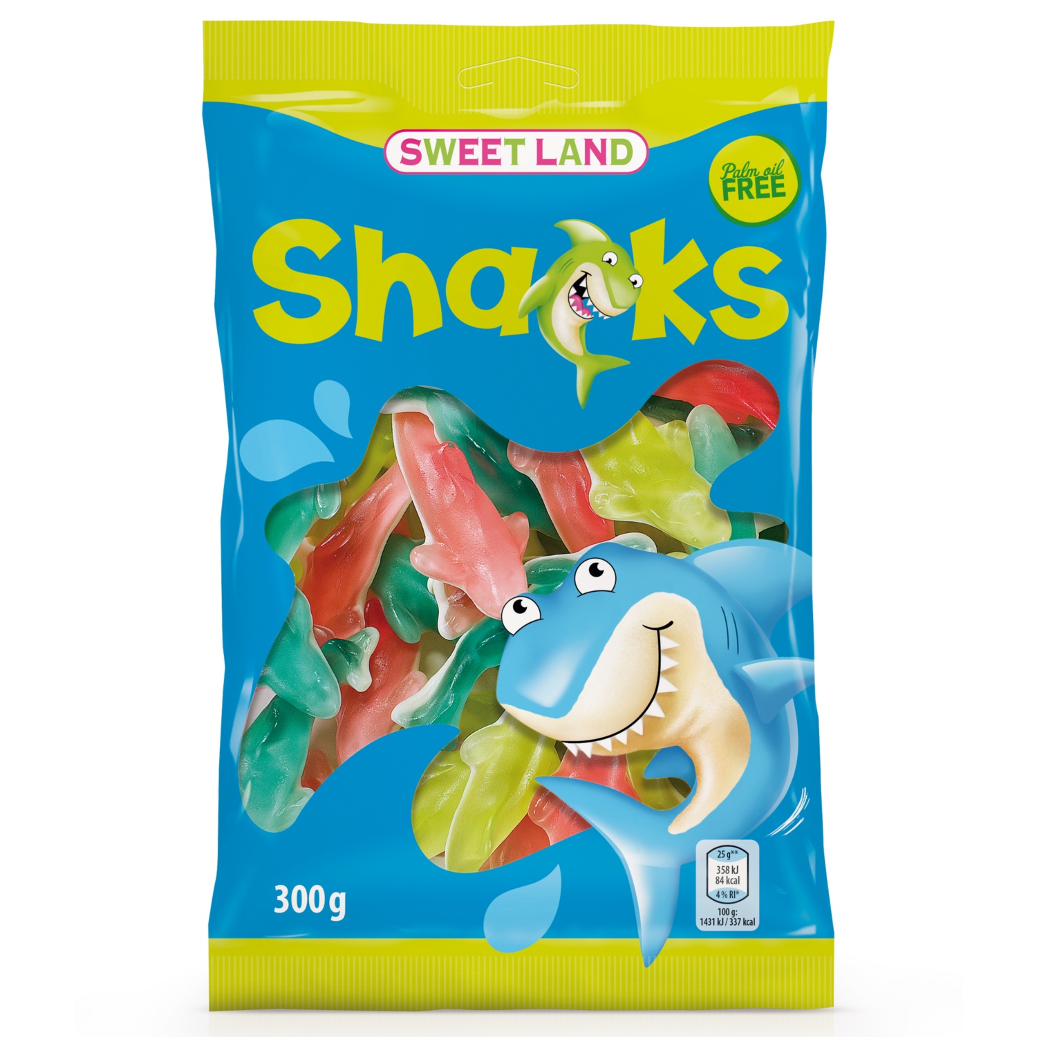 SWEET LAND Fruchtgummi, Haifische