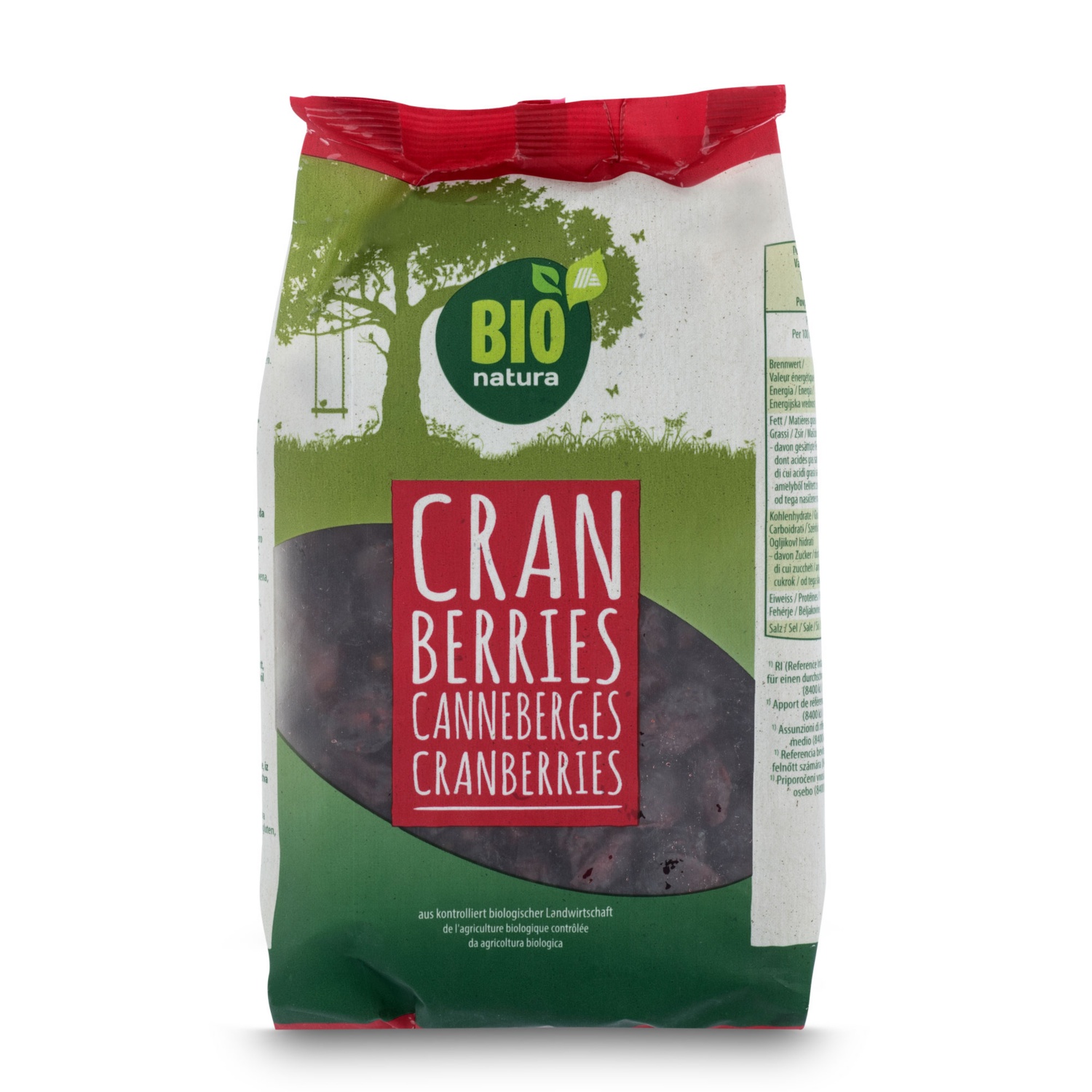 BIO NATURA Bio Beeren getrocknet, Cranberries
