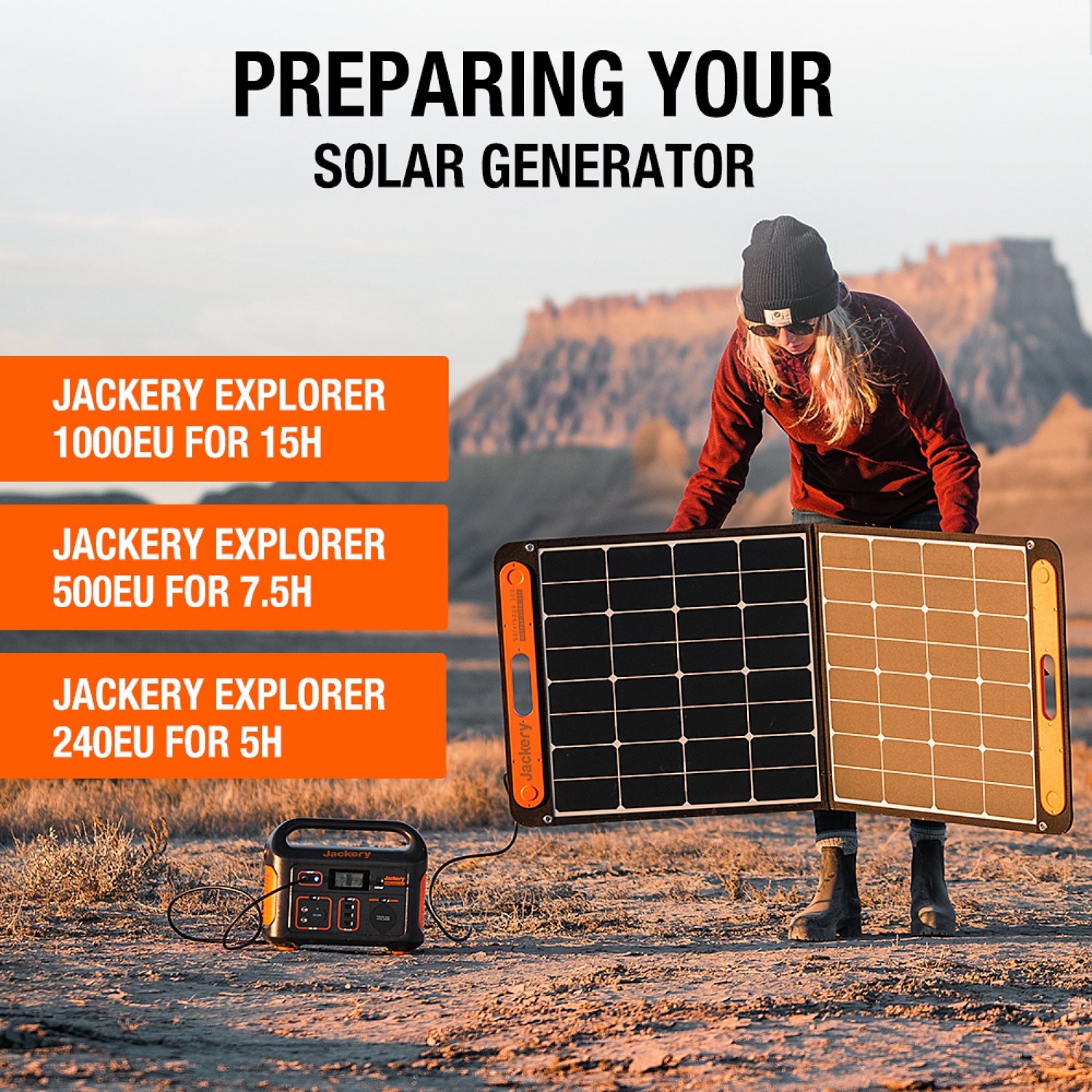 Panneau solaire Jackery SolarSaga 100