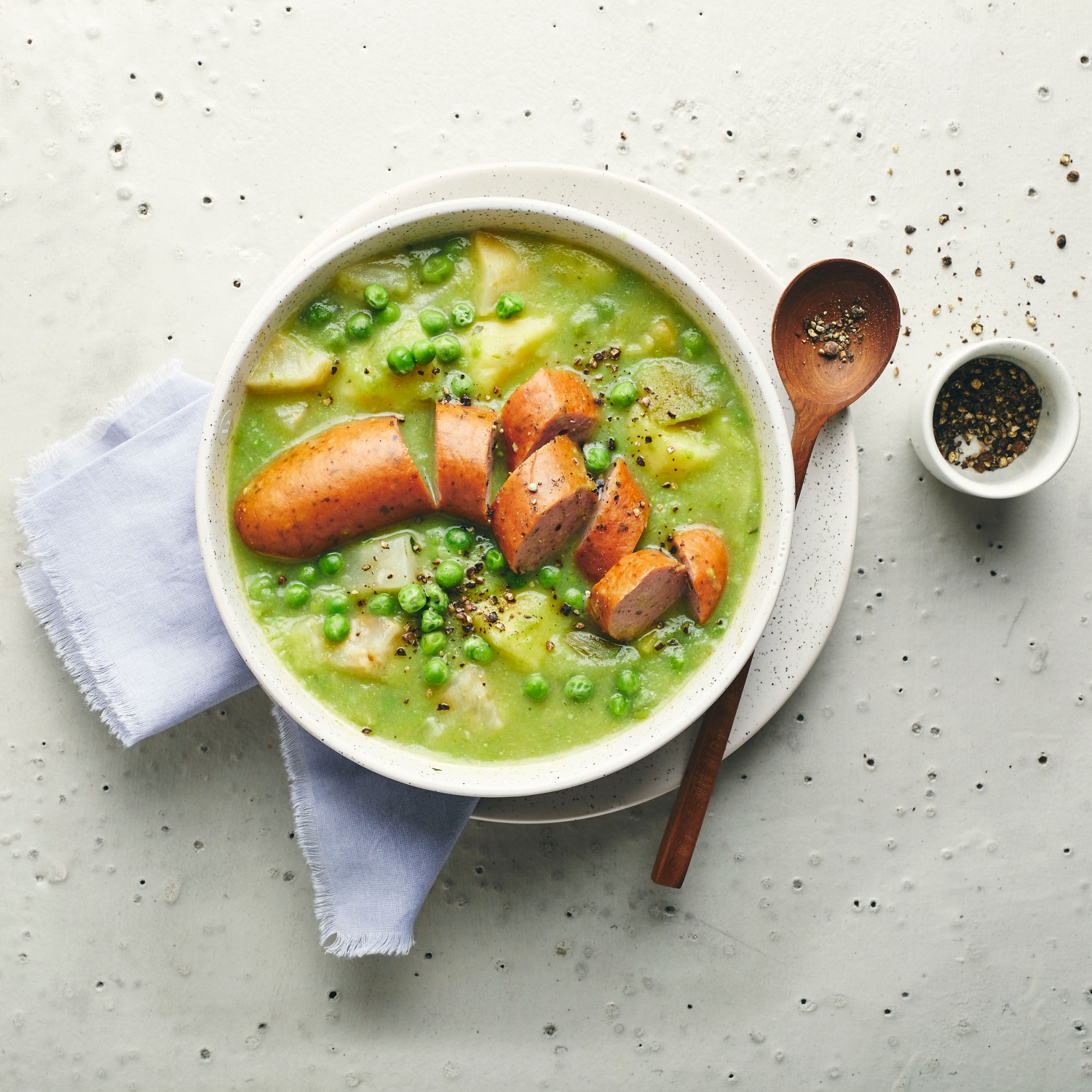 Erbseneintopf mit Bockwürstchen | ALDI Rezeptwelt