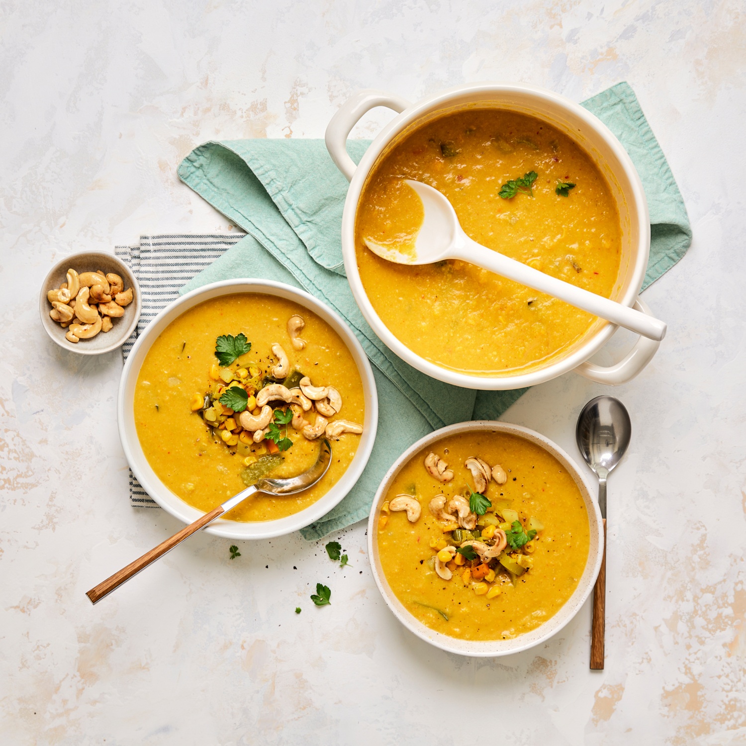Vegetarische Corn Chowder – cremige Maissuppe