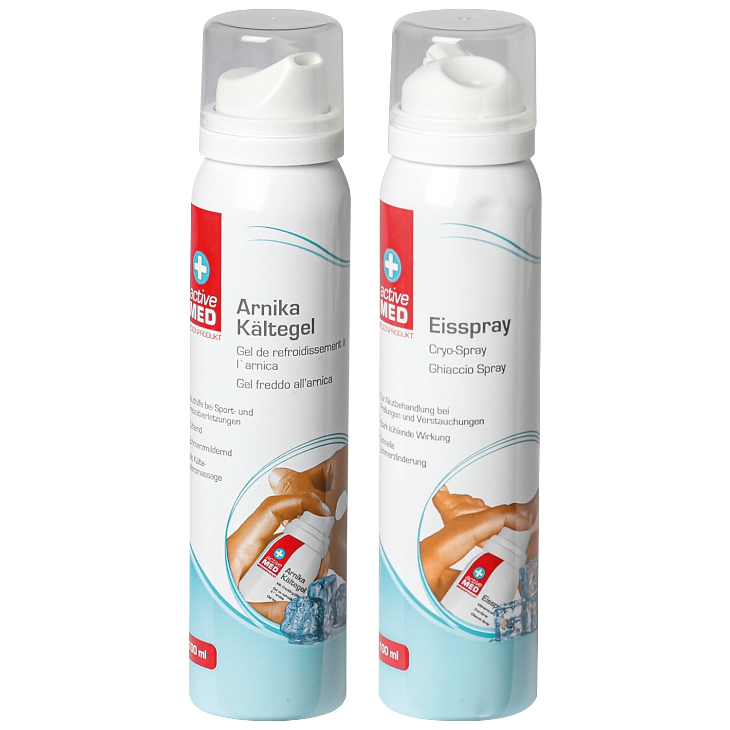 ACTIVE MED Eisspray/Arnika Kältegel