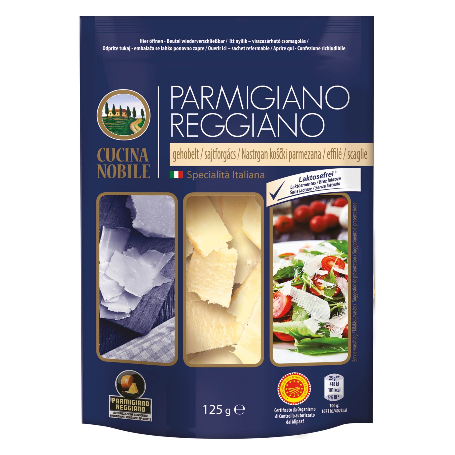 CUCINA NOBILE Parmigiano Reggiano, 125 g