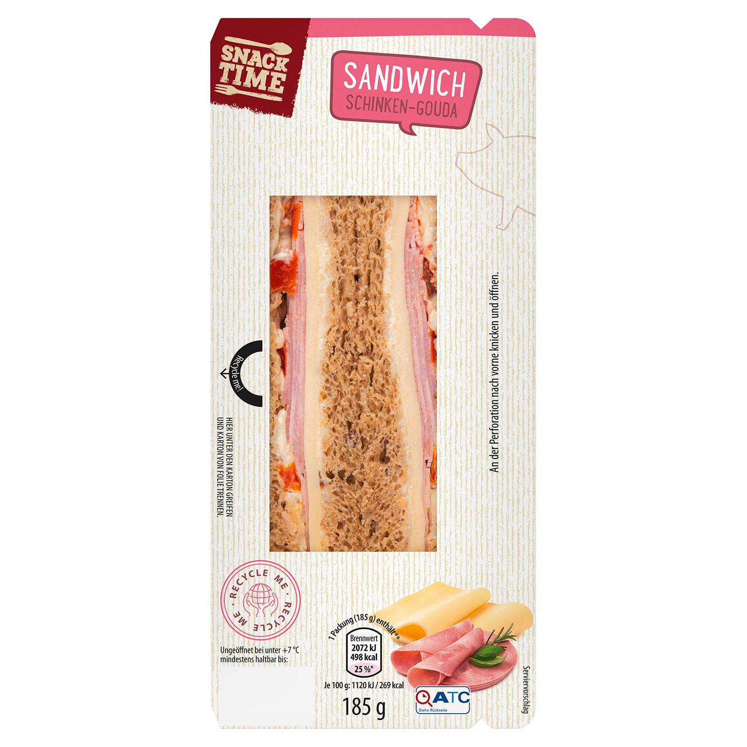 SNACK TIME Sandwiches 185 g