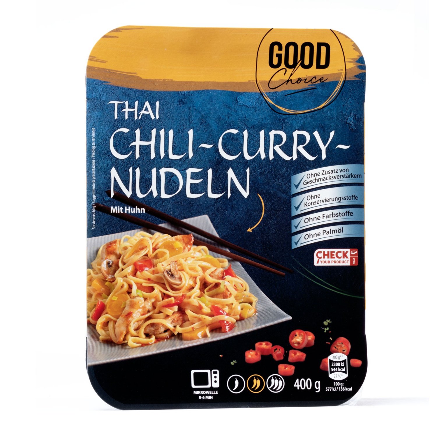 GOOD CHOICE Asia Curry, Thai Nudeln