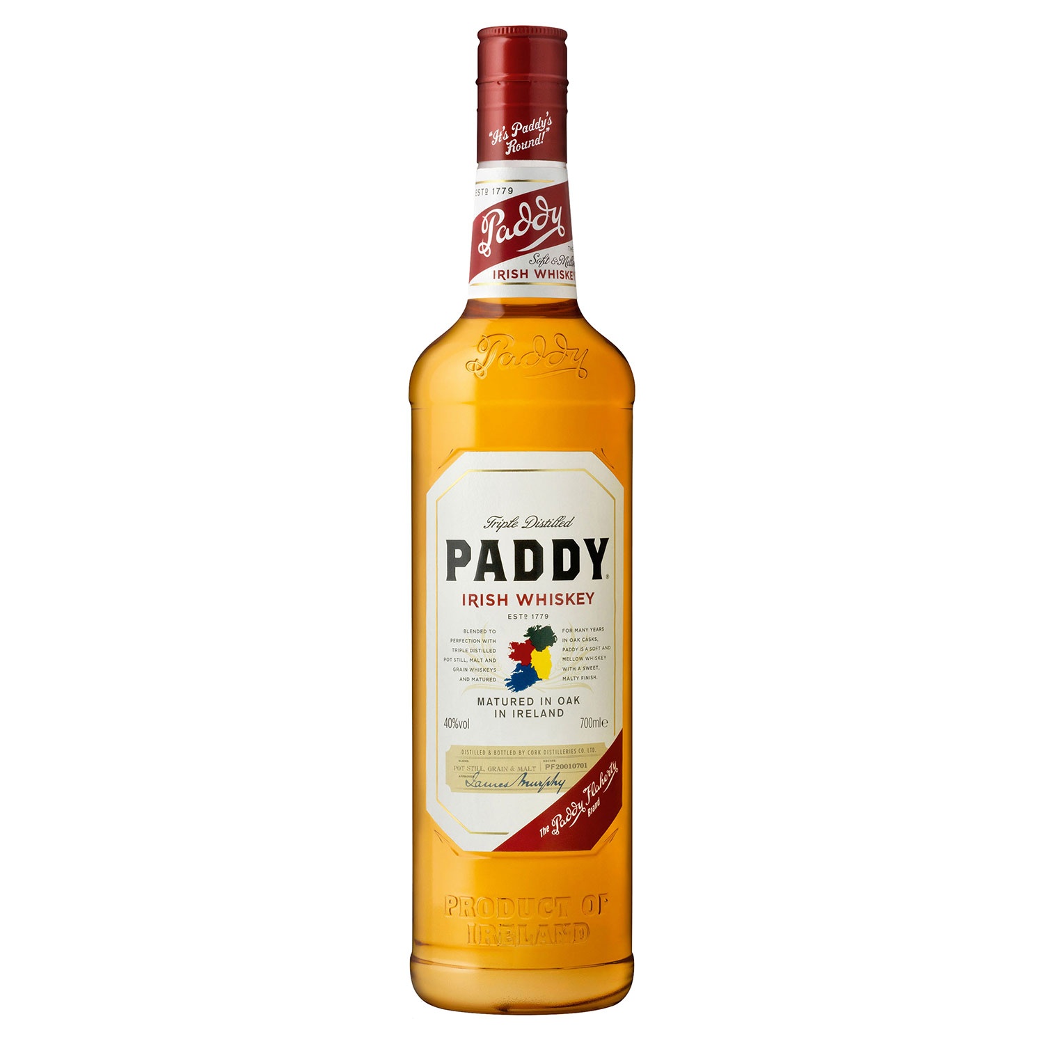 PADDY® Irish Whiskey 0,7 l