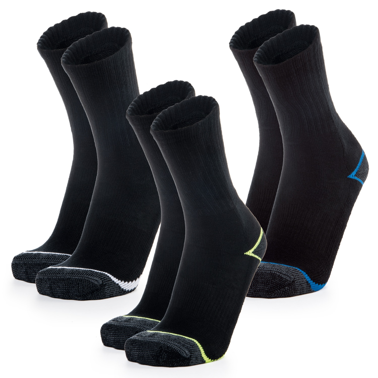 KINGCRAFT Damen/Herren Arbeitssocken, 3er-Pg.