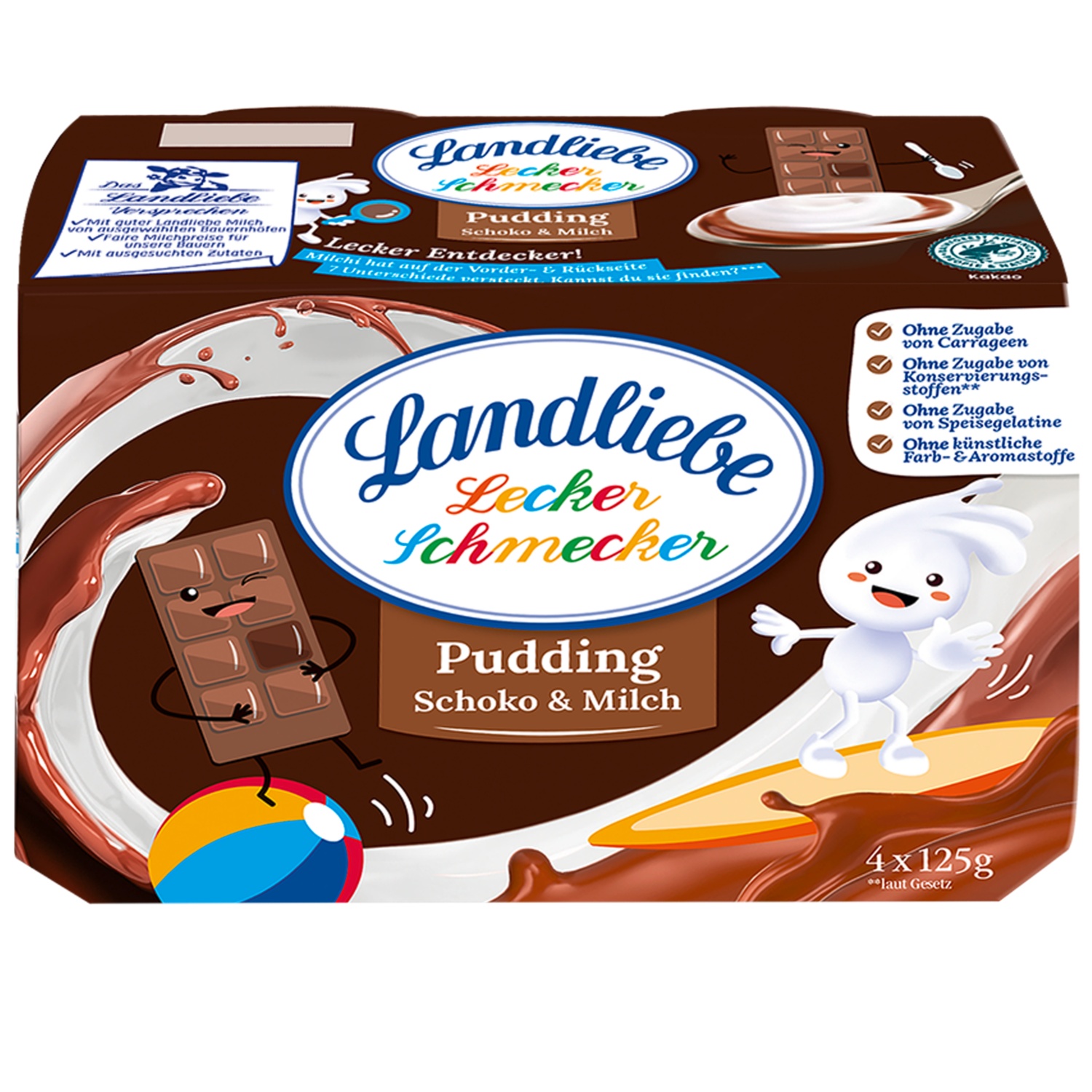LANDLIEBE Lecker Schmecker Pudding 500 g