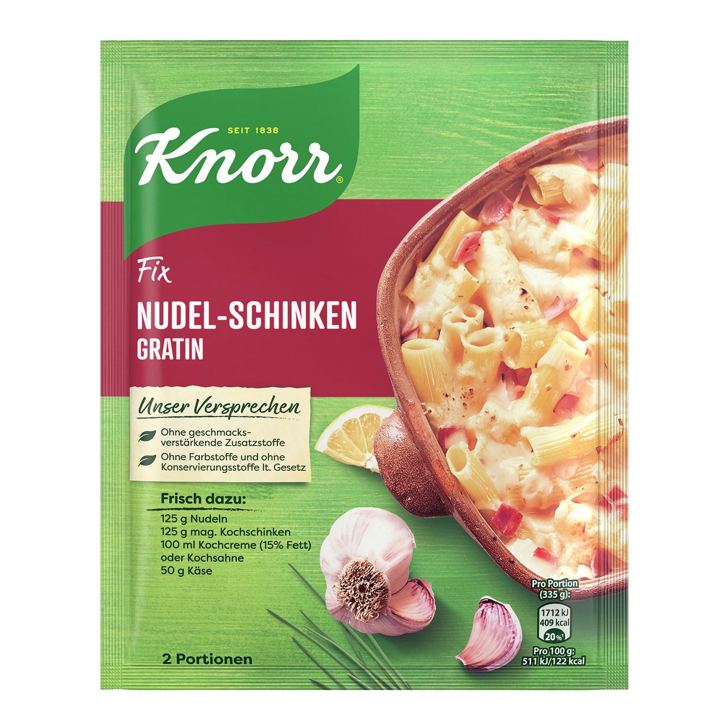 KNORR Fix, Nudel-Schinken-Gratin 33 g