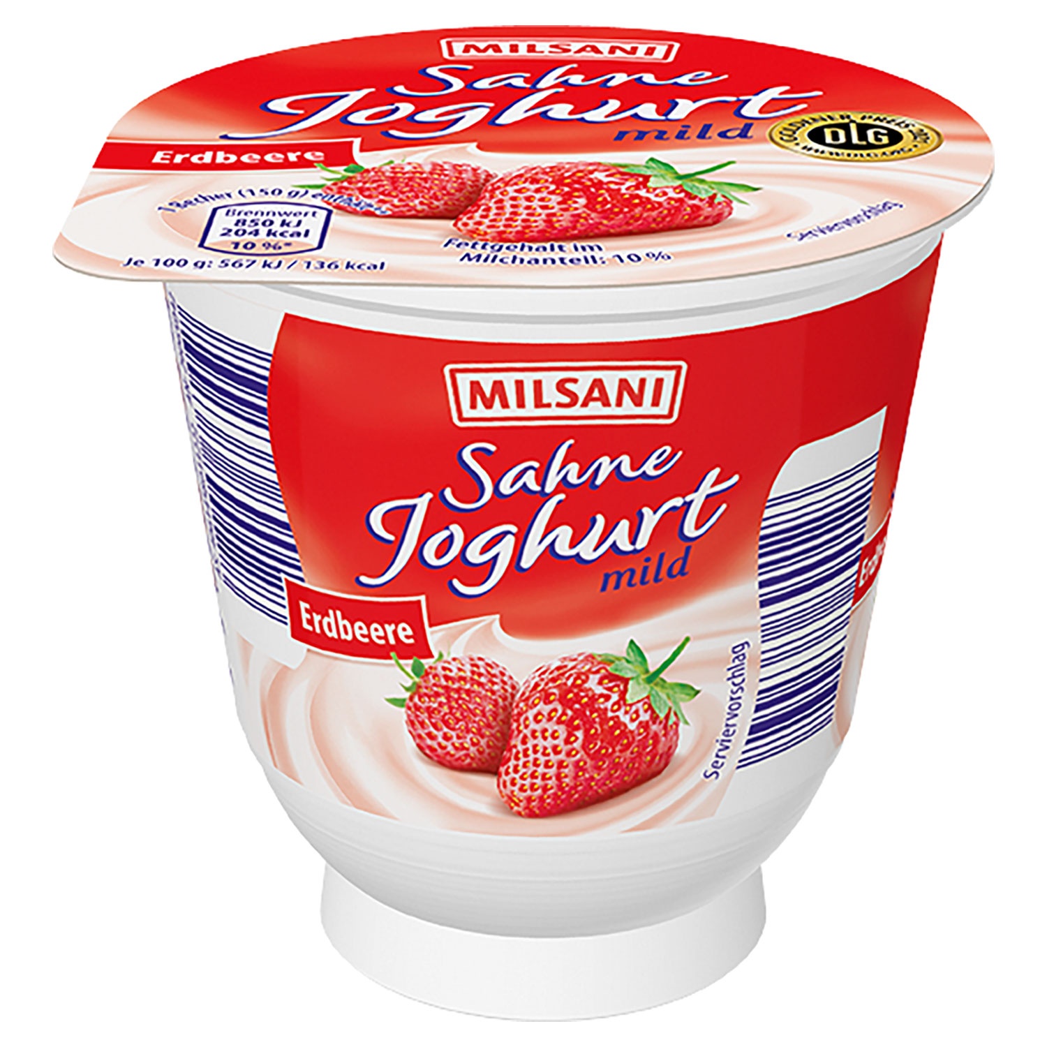 MILSANI Sahnejoghurt 150 g, Erdbeere