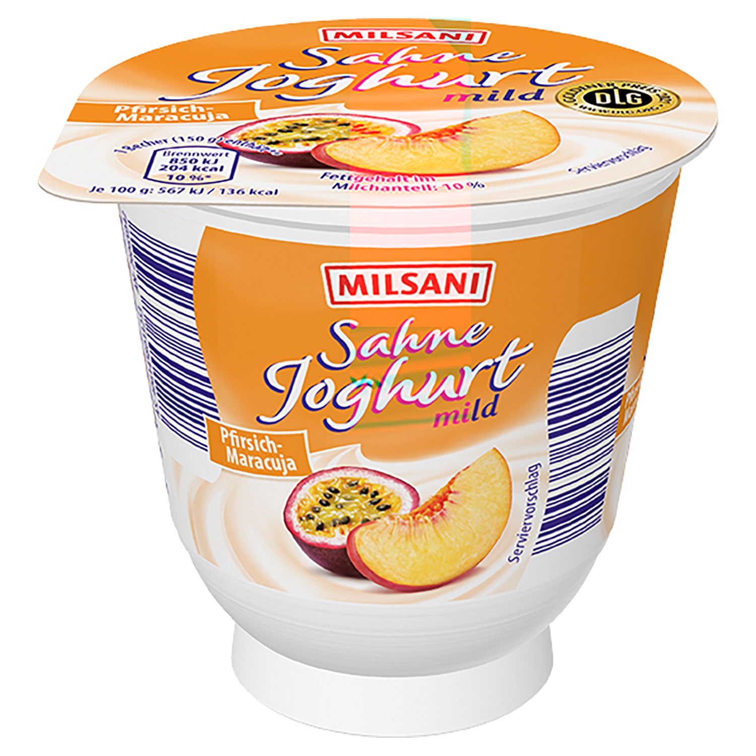 MILSANI Sahnejoghurt 150 g, Pfirsisch-Maracuja