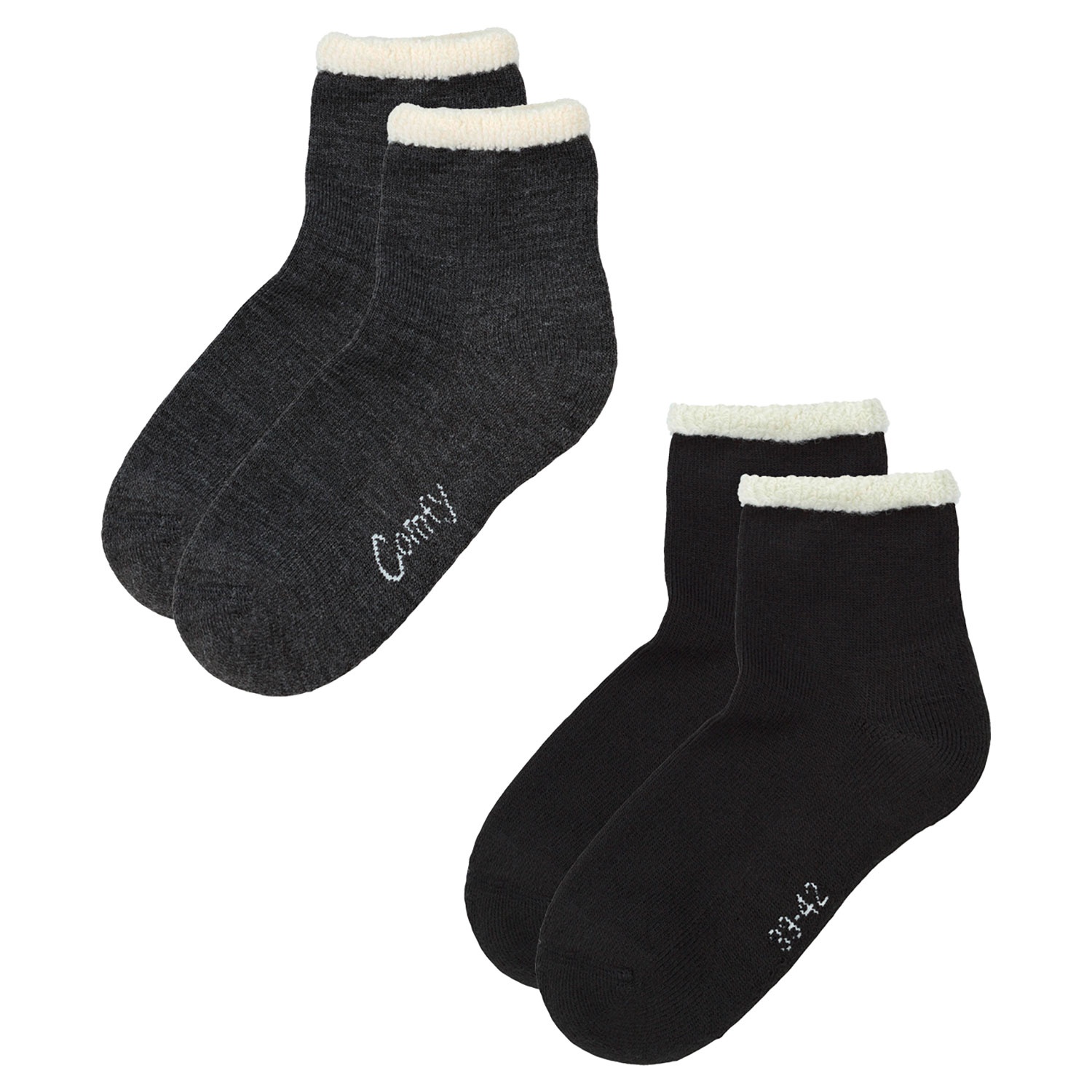 Damen Flausch-Socken, 2 Paar