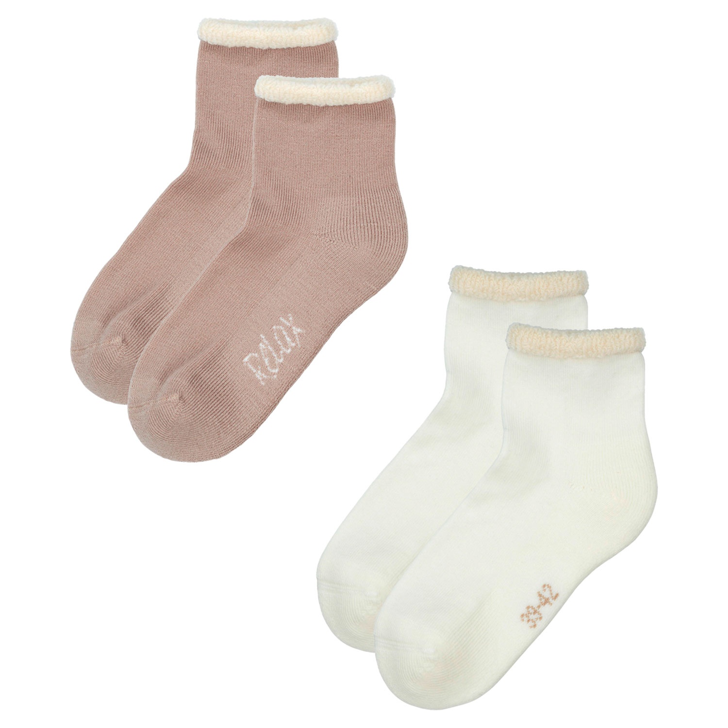 Damen Flausch-Socken, 2 Paar