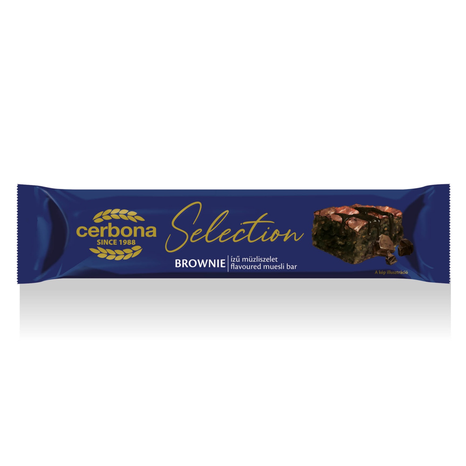 CERBONA Selection müzliszelet, 22 g, brownie-ízű