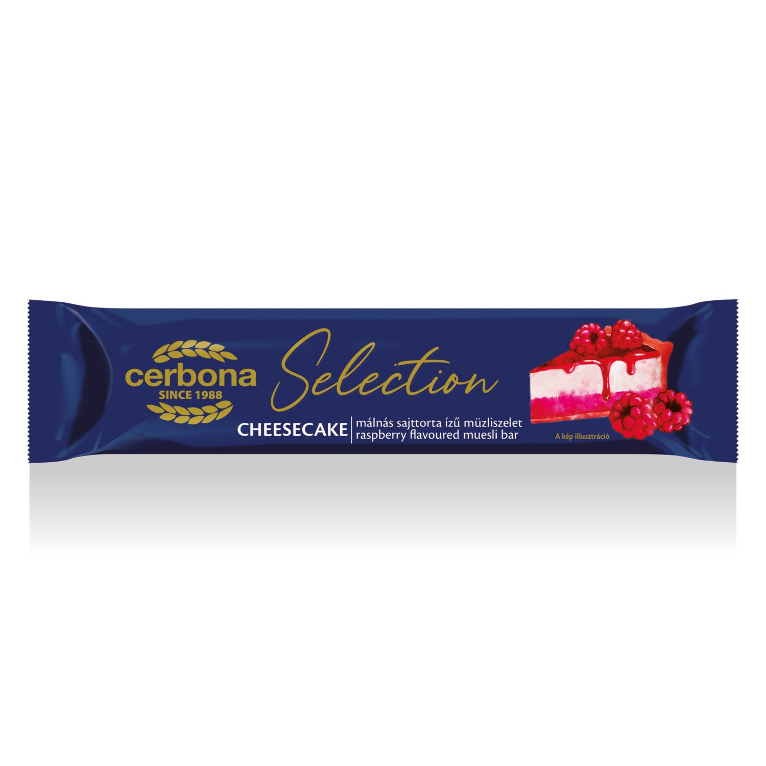 CERBONA Selection müzliszelet, 22 g, málnás sajttortaízű