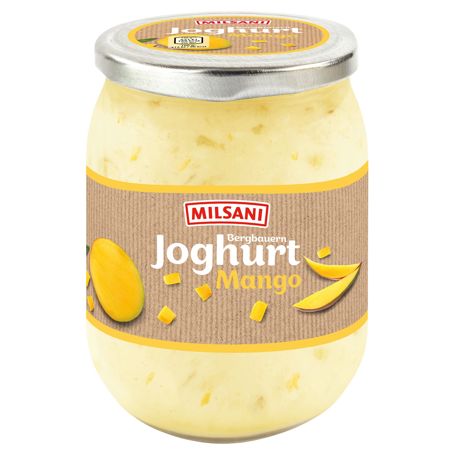 MILSANI Bergbauern-Joghurt 0,45 kg, Mango