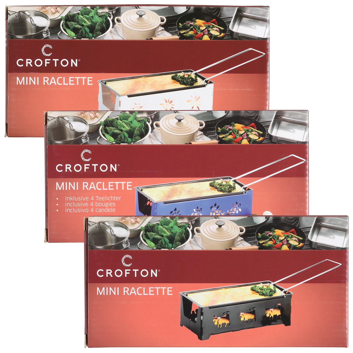 CROFTON Raclette mit Rechaudkerzen