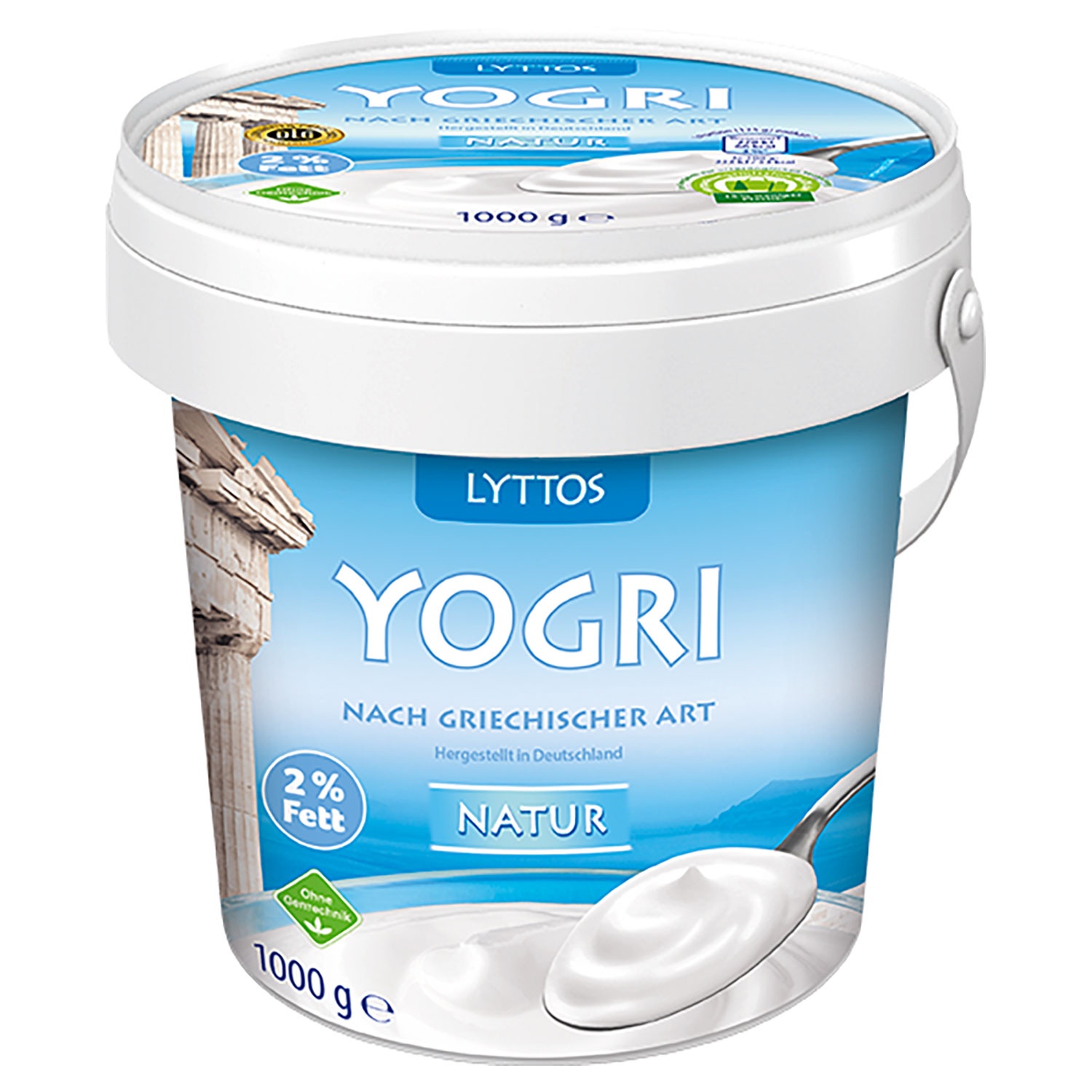 LYTTOS Sahnejoghurt griechischer Art 1 kg, 2 % Fett