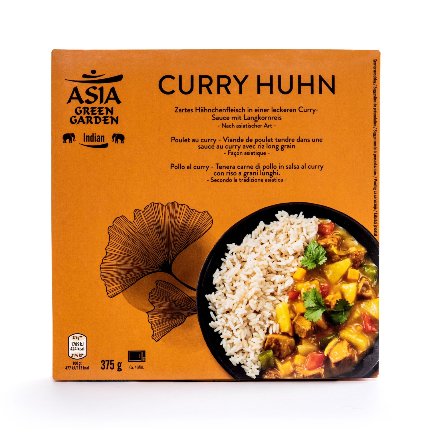 ASIA GREEN GARDEN Chinesisches Fertiggericht, Curry-Huhn