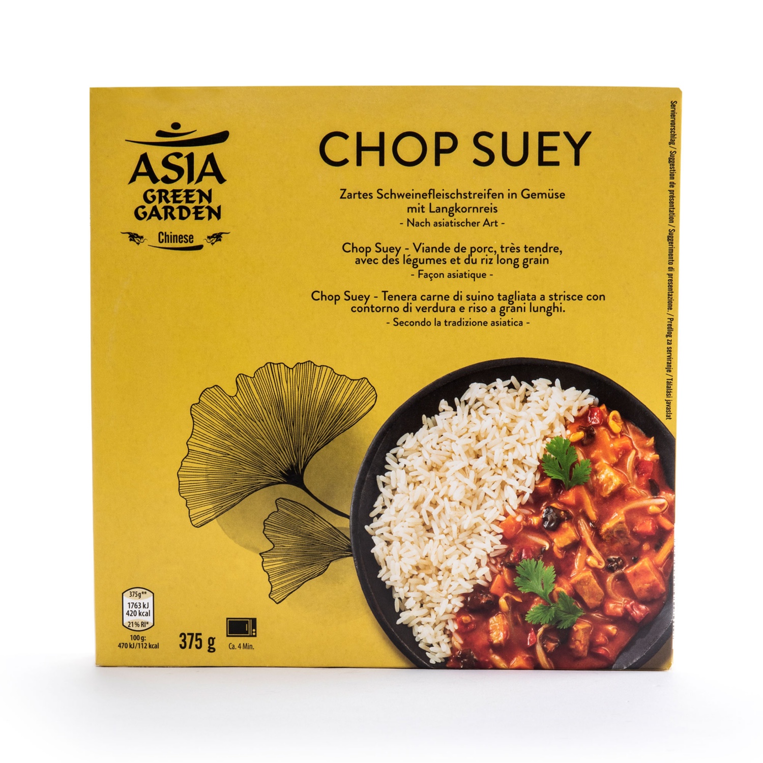 ASIA GREEN GARDEN Chinesisches Fertiggericht, Chop-Suey