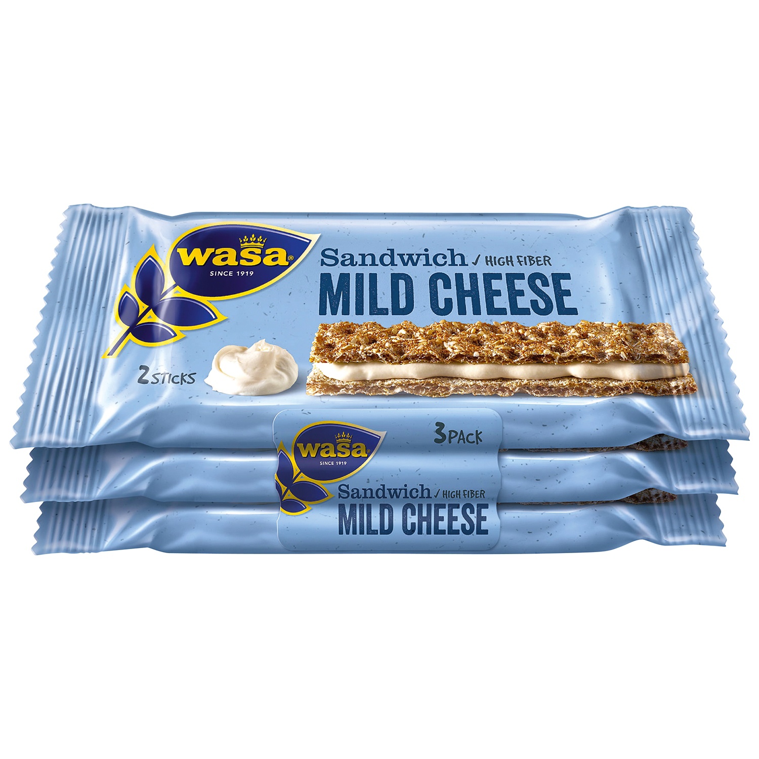 WASA Sandwich Trio Mild Cheese