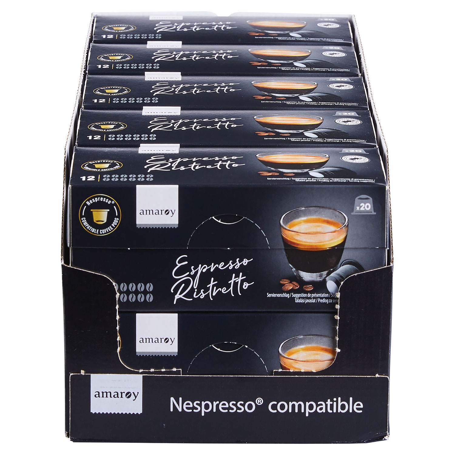 AMAROY Kapseln Espresso Ristretto, 20 Kapseln