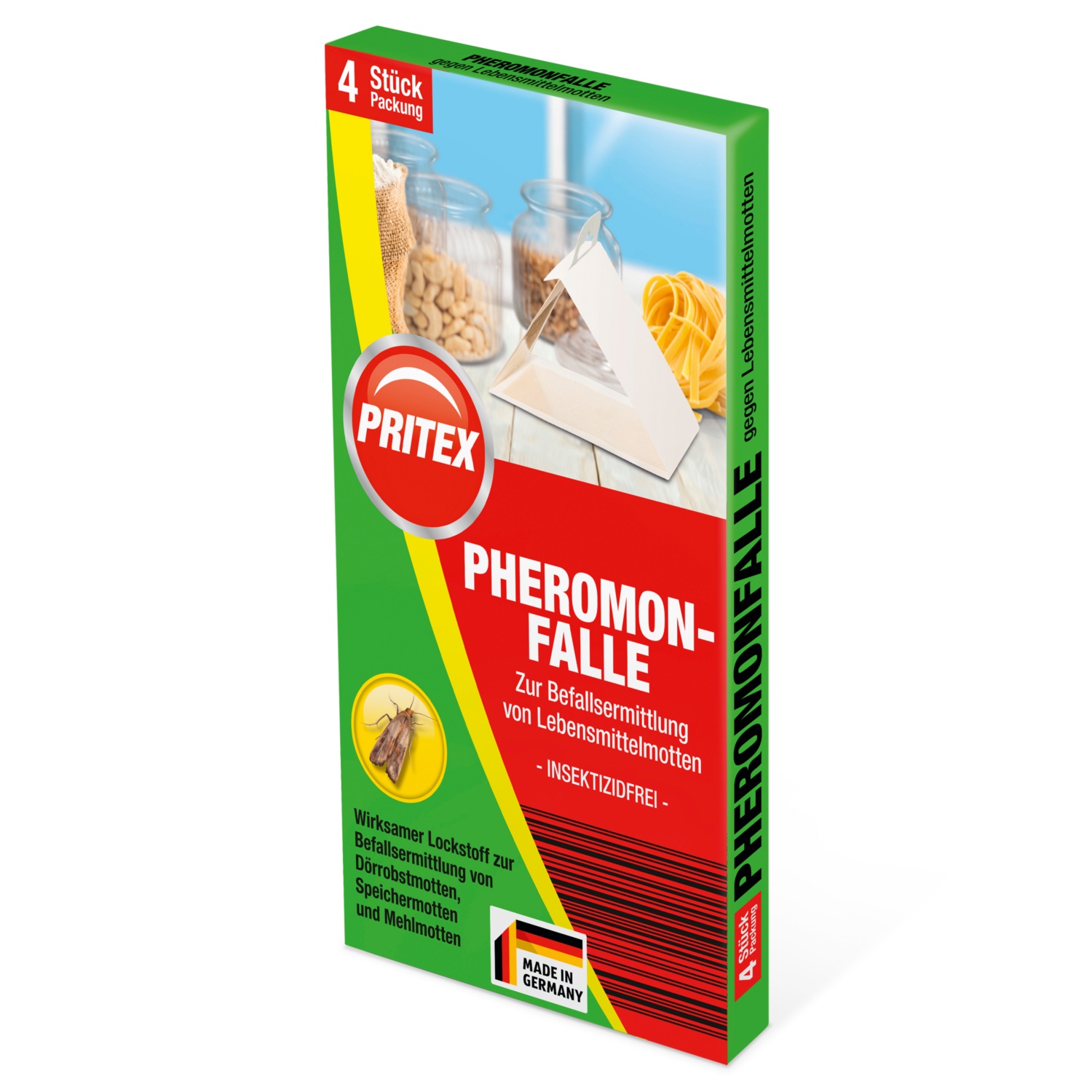 Pheromonfalle gegen Lebensmittelmotten