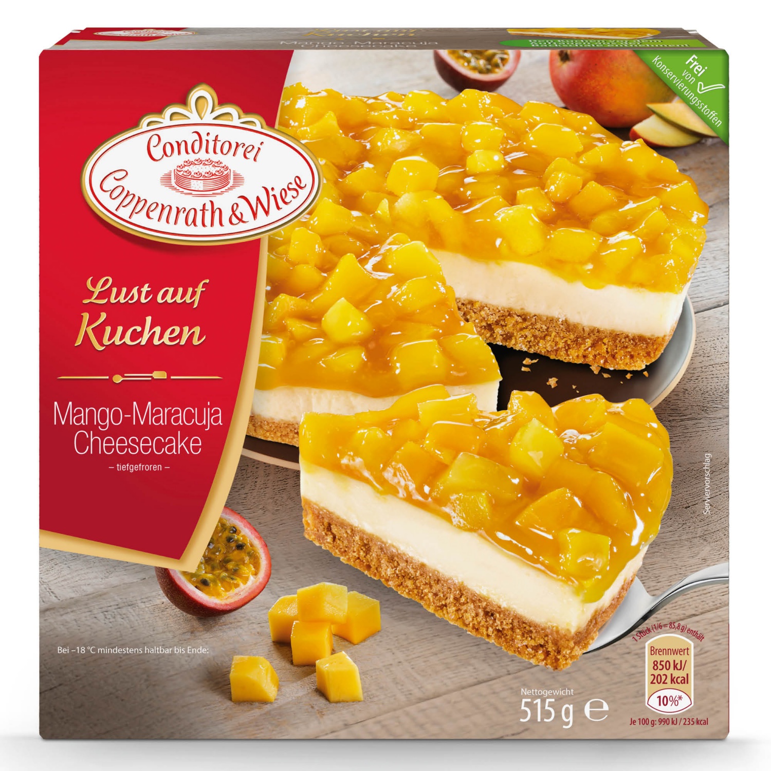 COPPENRATH & WIESE Tortavariációk, mangómaracuja ízű torta, 515 g ALDI