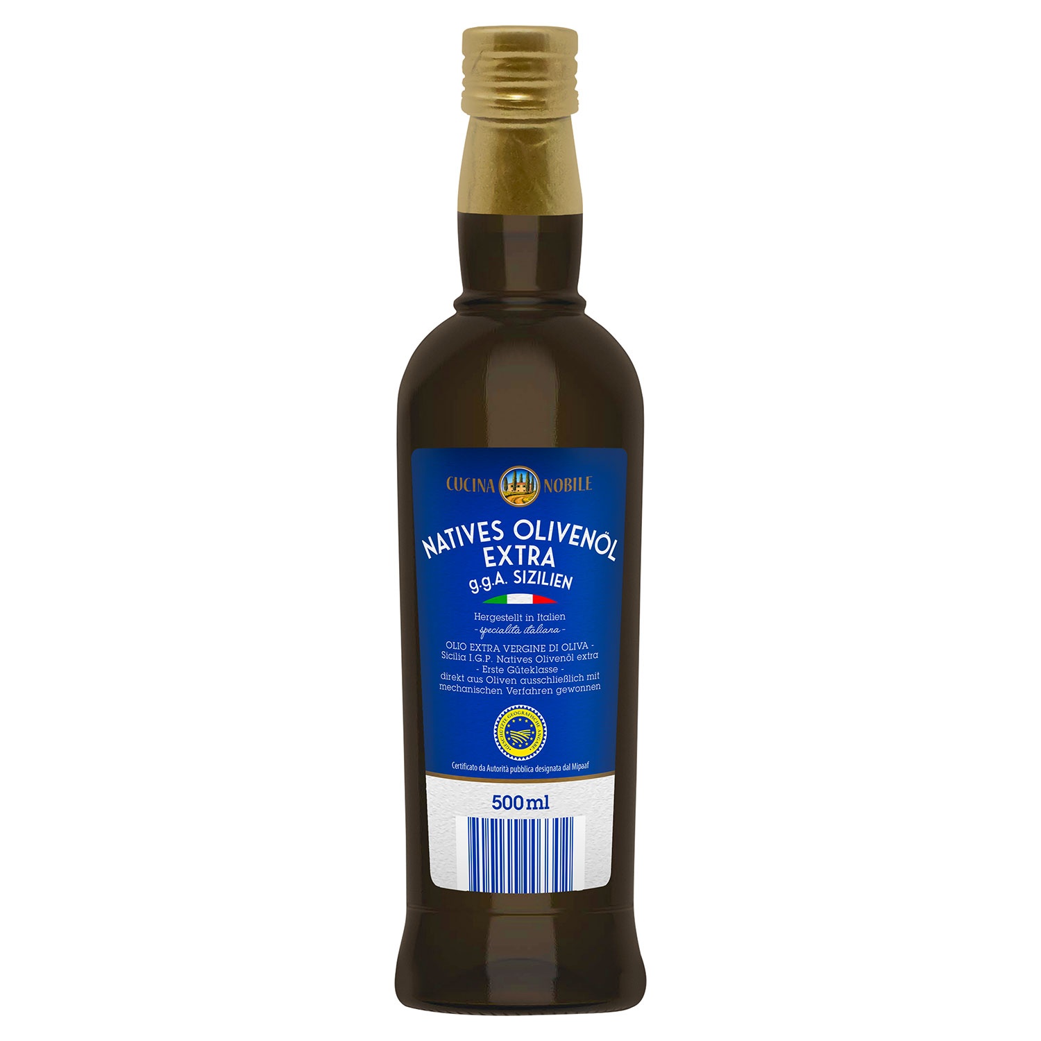 CUCINA NOBILE Natives Olivenöl extra g. g. A. Sizilien 500 ml