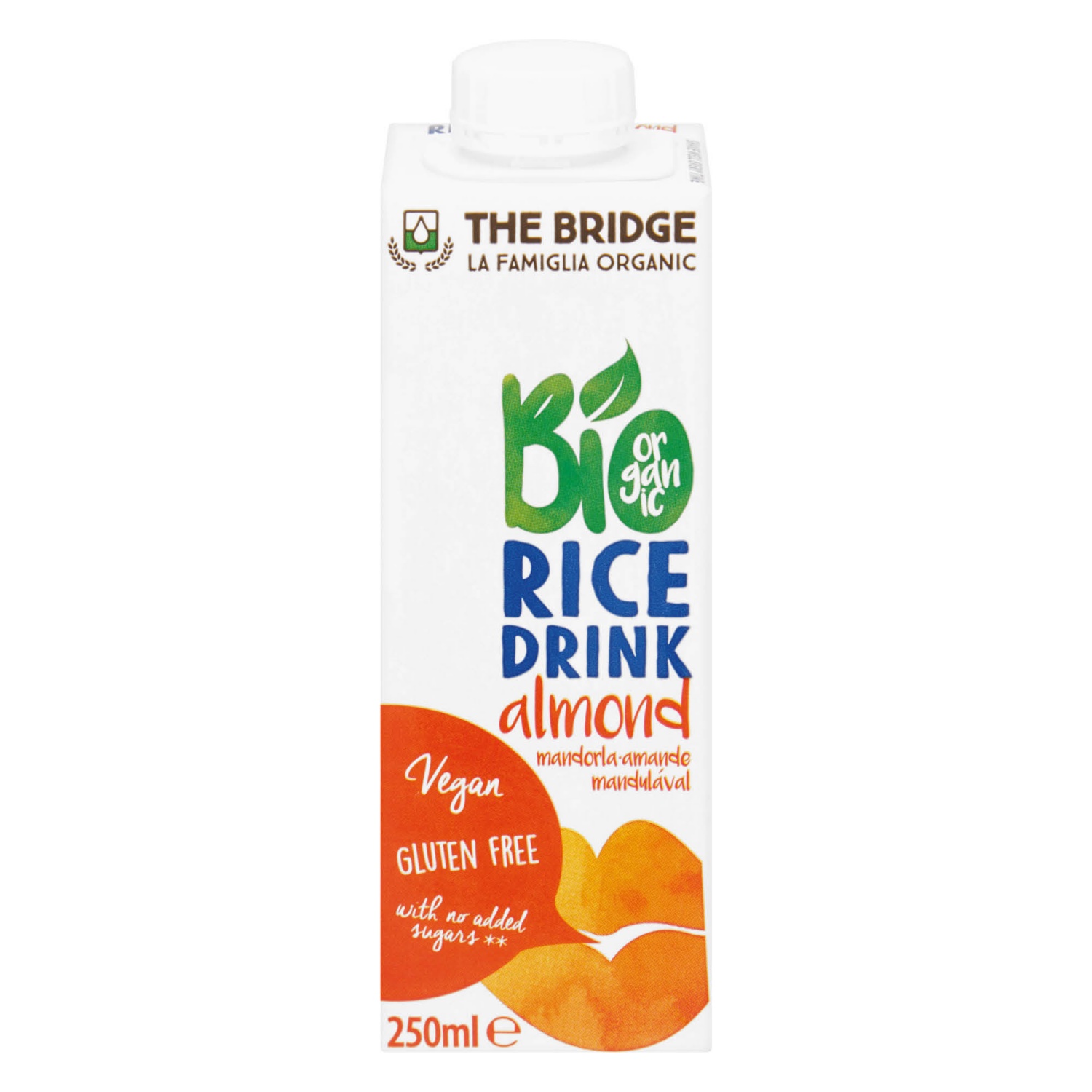 THE BRIDGE Bio rizsital, mandulás, 250 ml