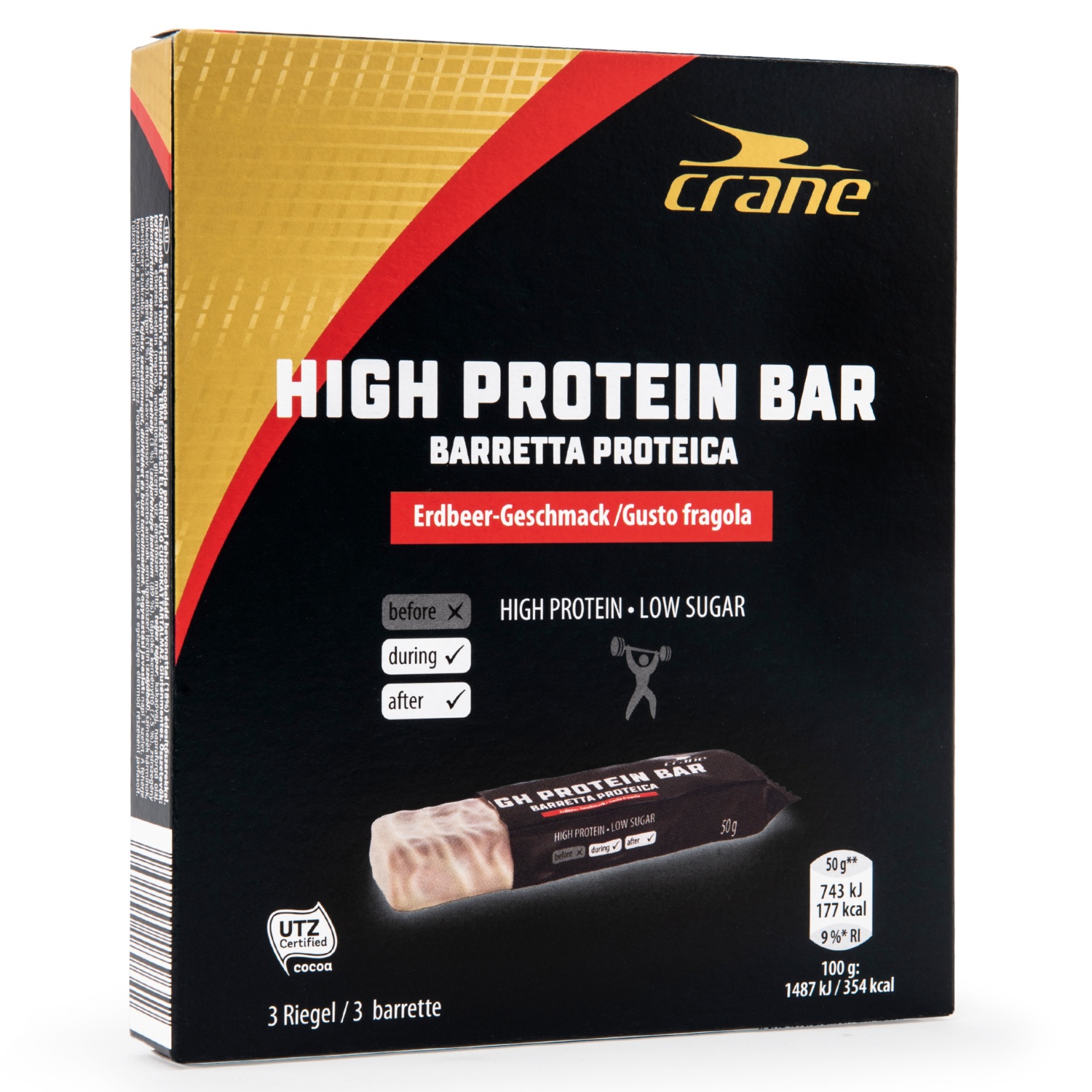 CRANE High Protein Riegel, Erdbeer-Geschmack | HOFER