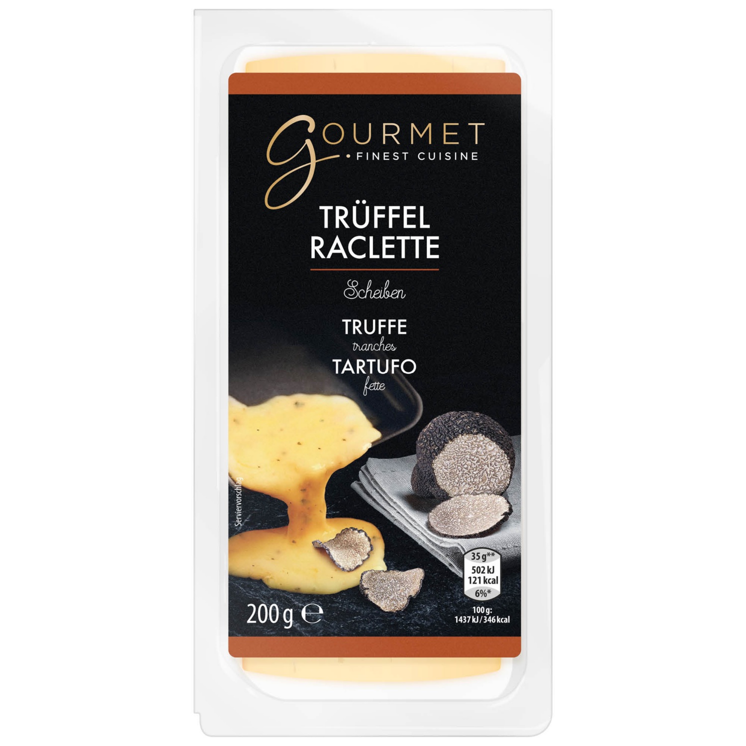 GOURMET Raclette Scheiben mit Trüffel