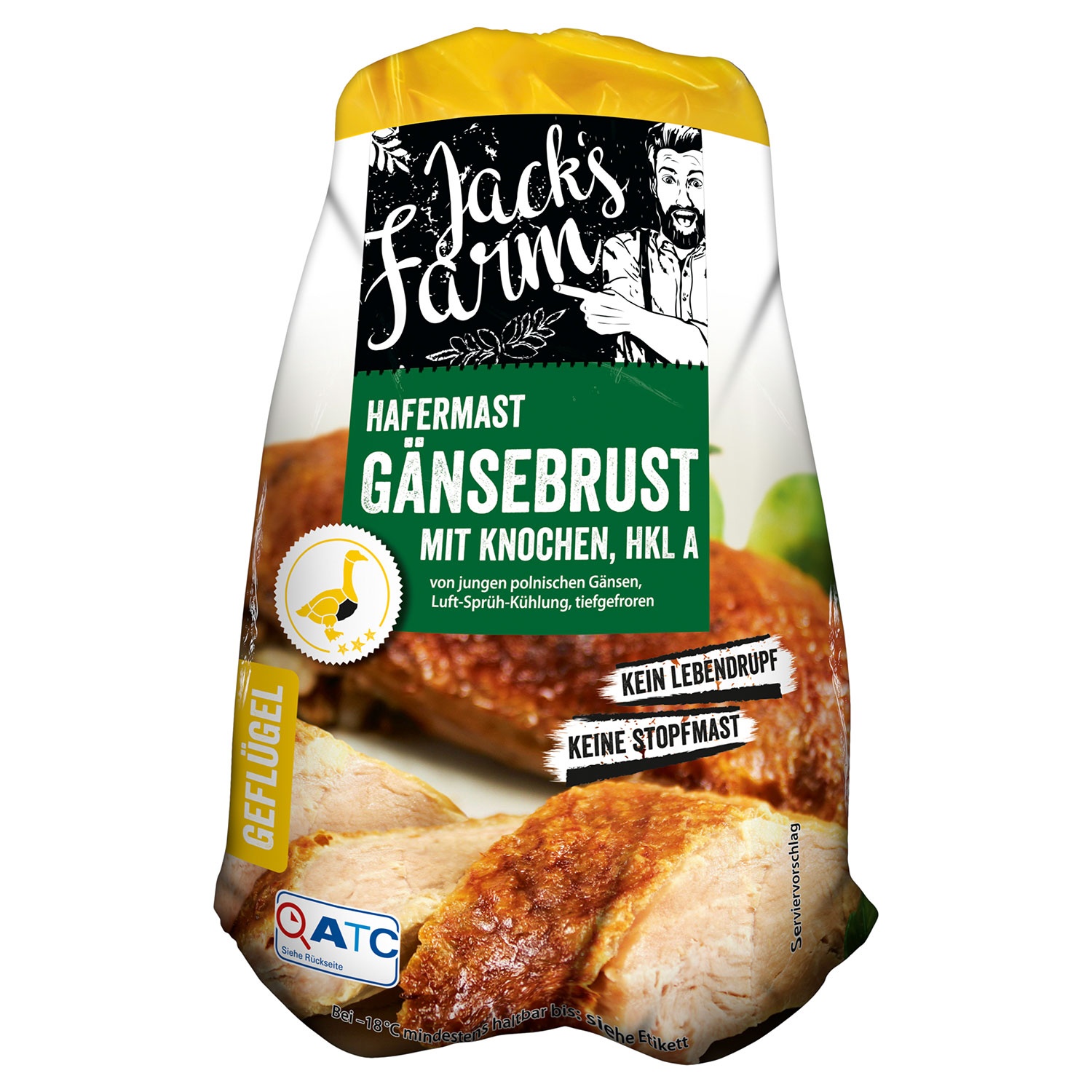 JACK'S FARM Gänsebrust mit Knochen 850 g