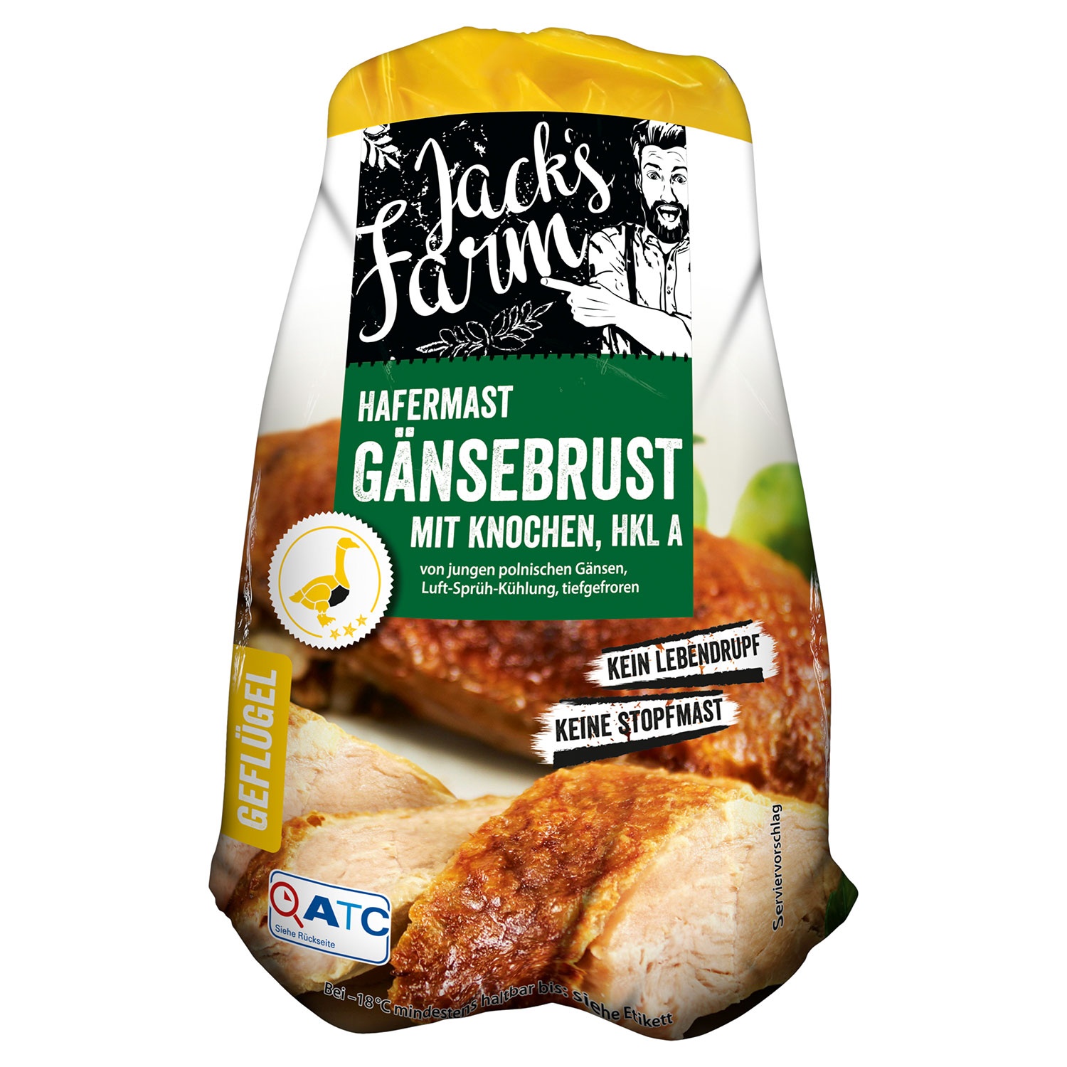 JACK'S FARM Gänsebrust mit Knochen 900 g